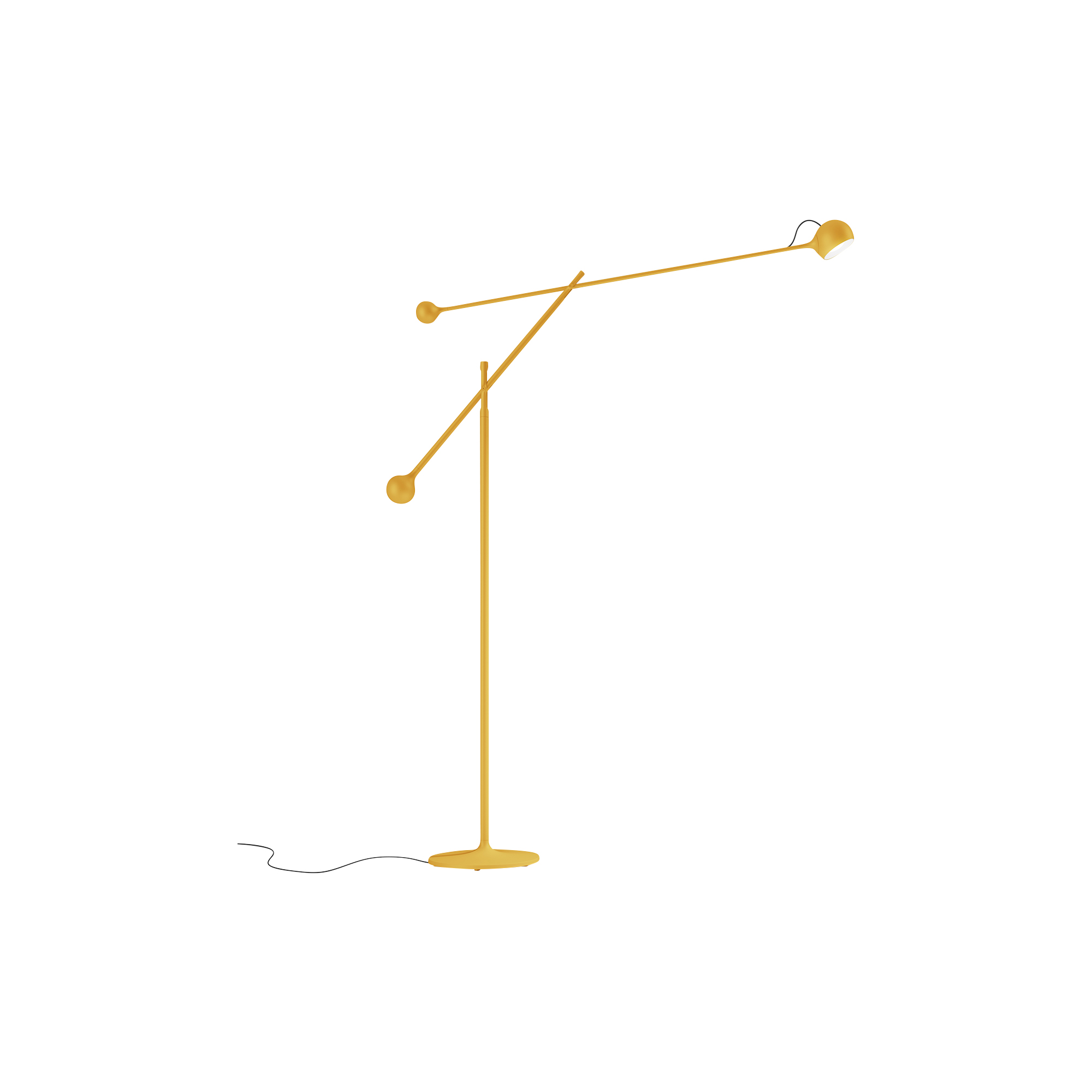 Artemide - IXA gulvlampe, yellow, Novelties - H: 126,8 x L: 105,3 x Ø 28 cm.