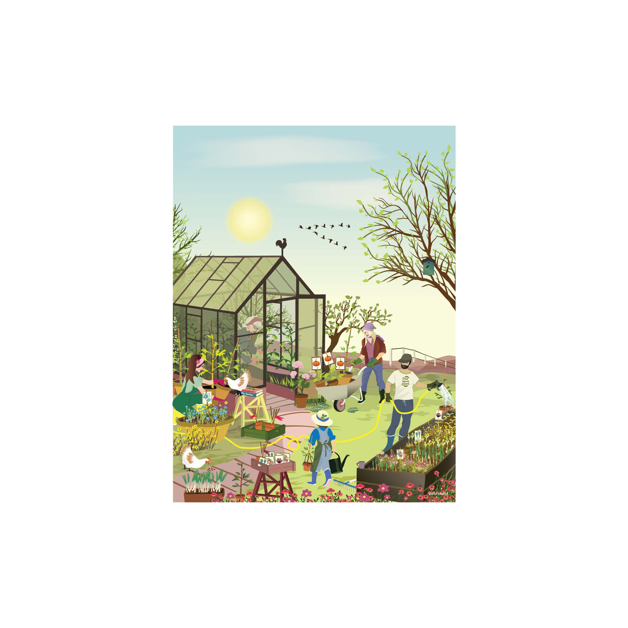 ViSSEVASSE - Spring Feeling plakat - 50x70 cm