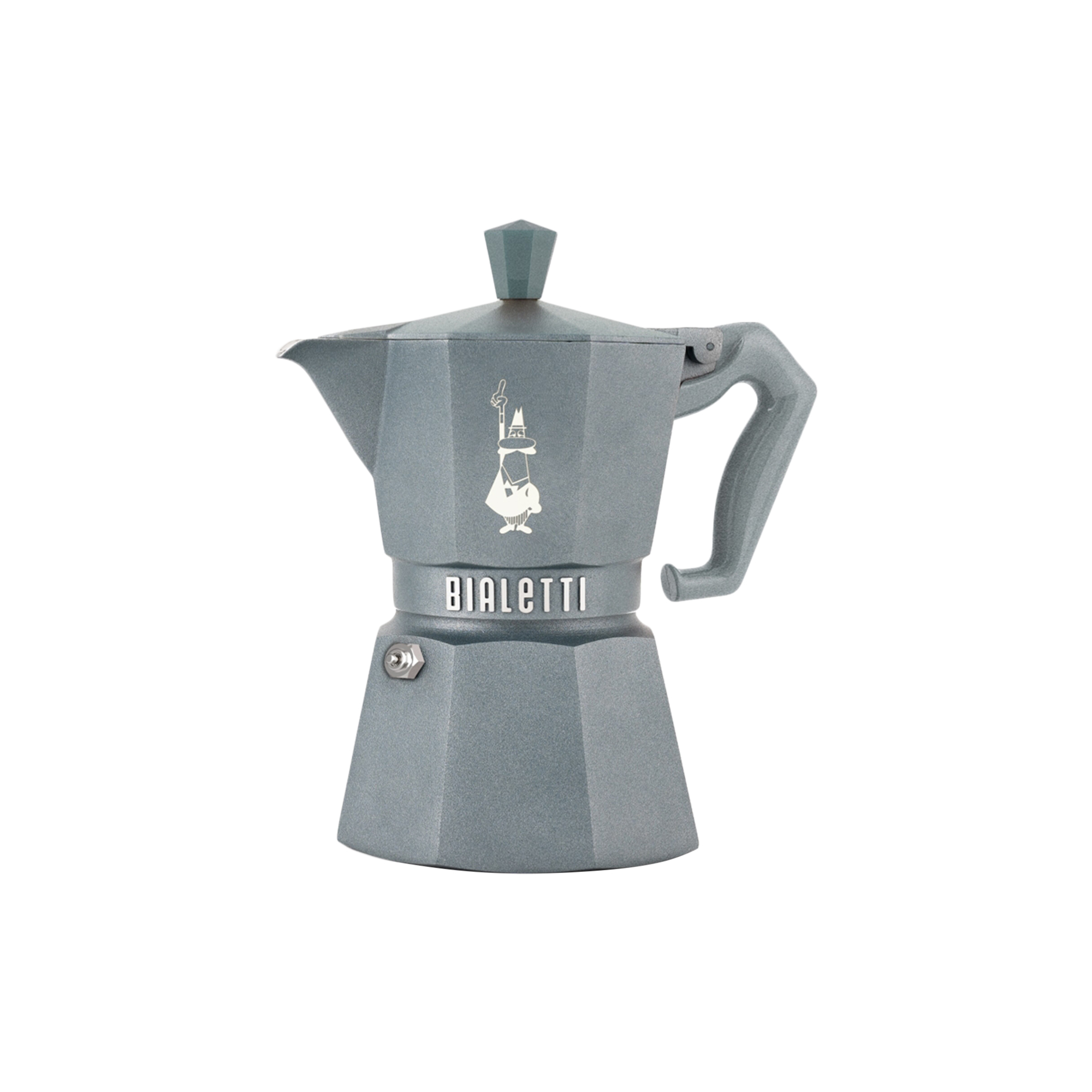 Bialetti - Moka Exclusive Full Induction espressokande 3 kopper, grå, Moka Induction - 3cups
