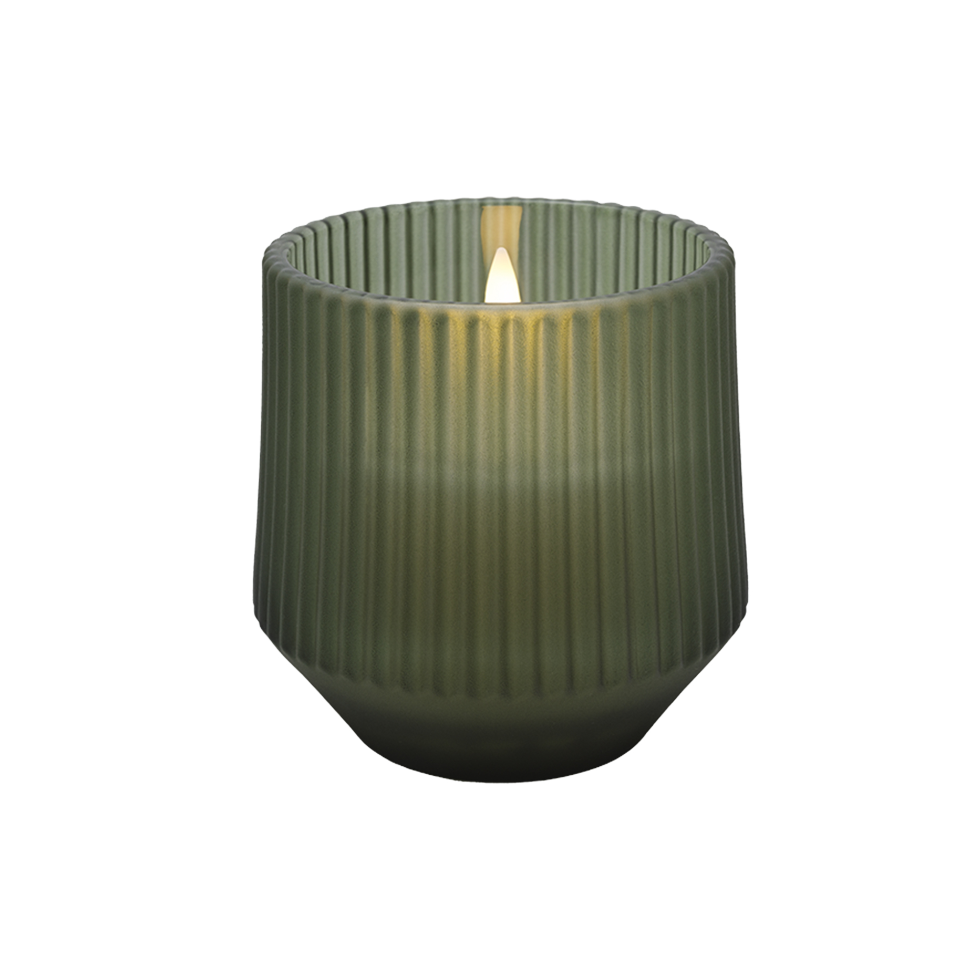 Uyuni Lighting - Scented wax glass candle serenity, green
