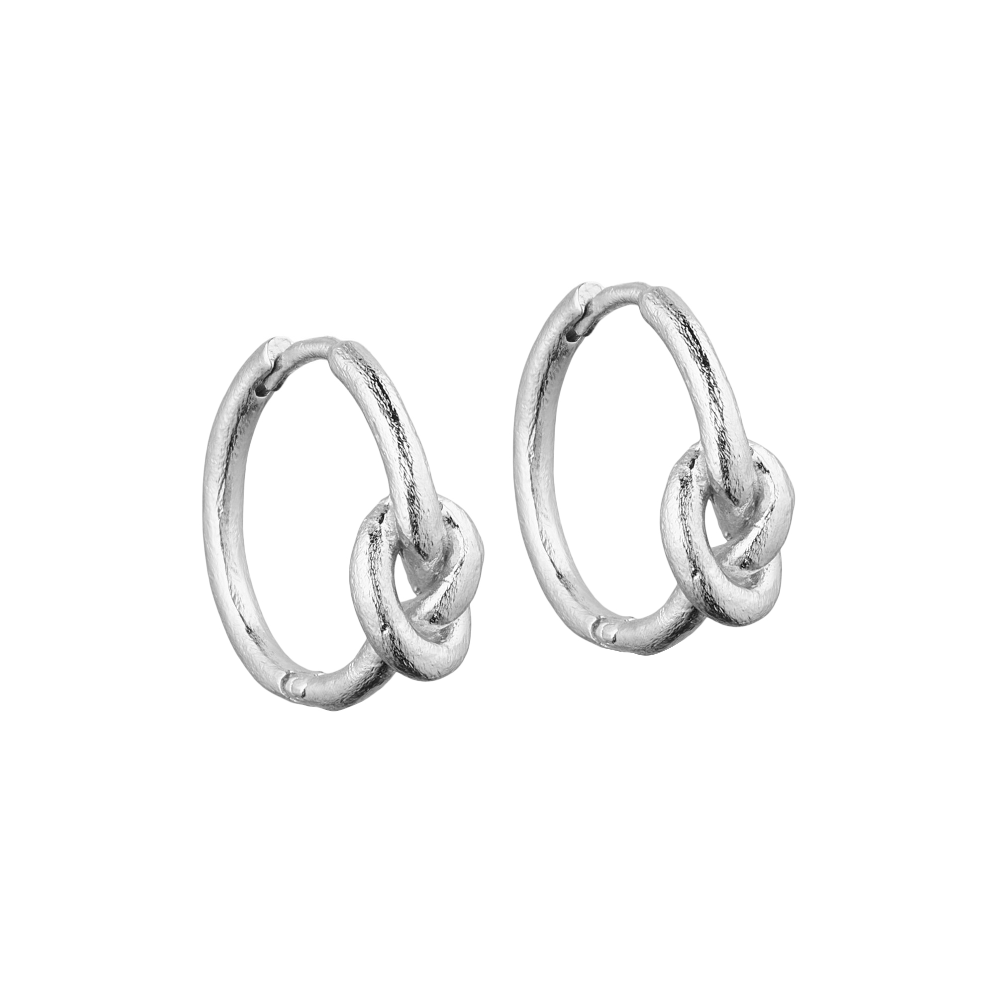 Pure by Nat - Lilou hoops Small, forsølvet