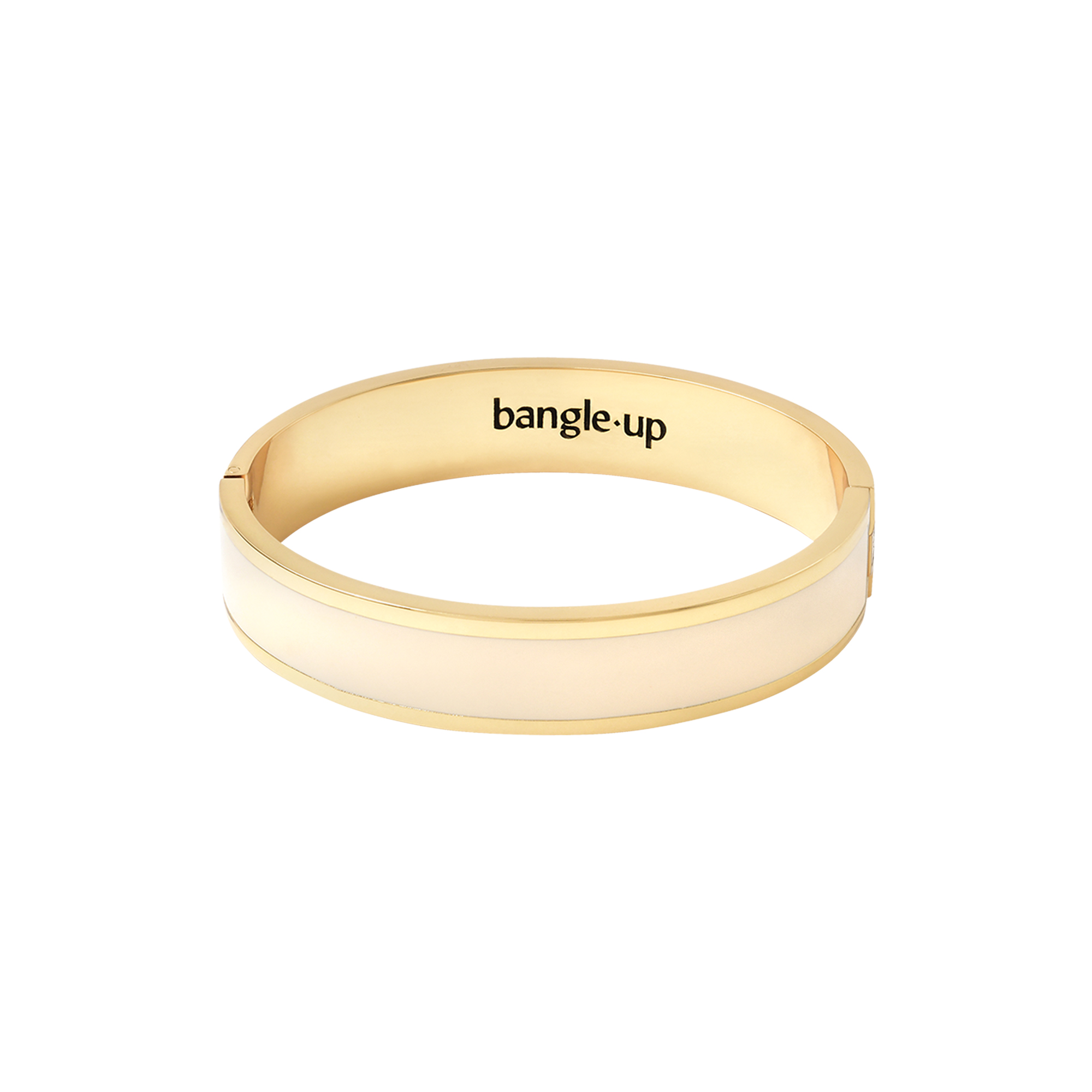 bangle up - BANGLE Bracelet 12 mm T2, white sand - Ø6.2 cm