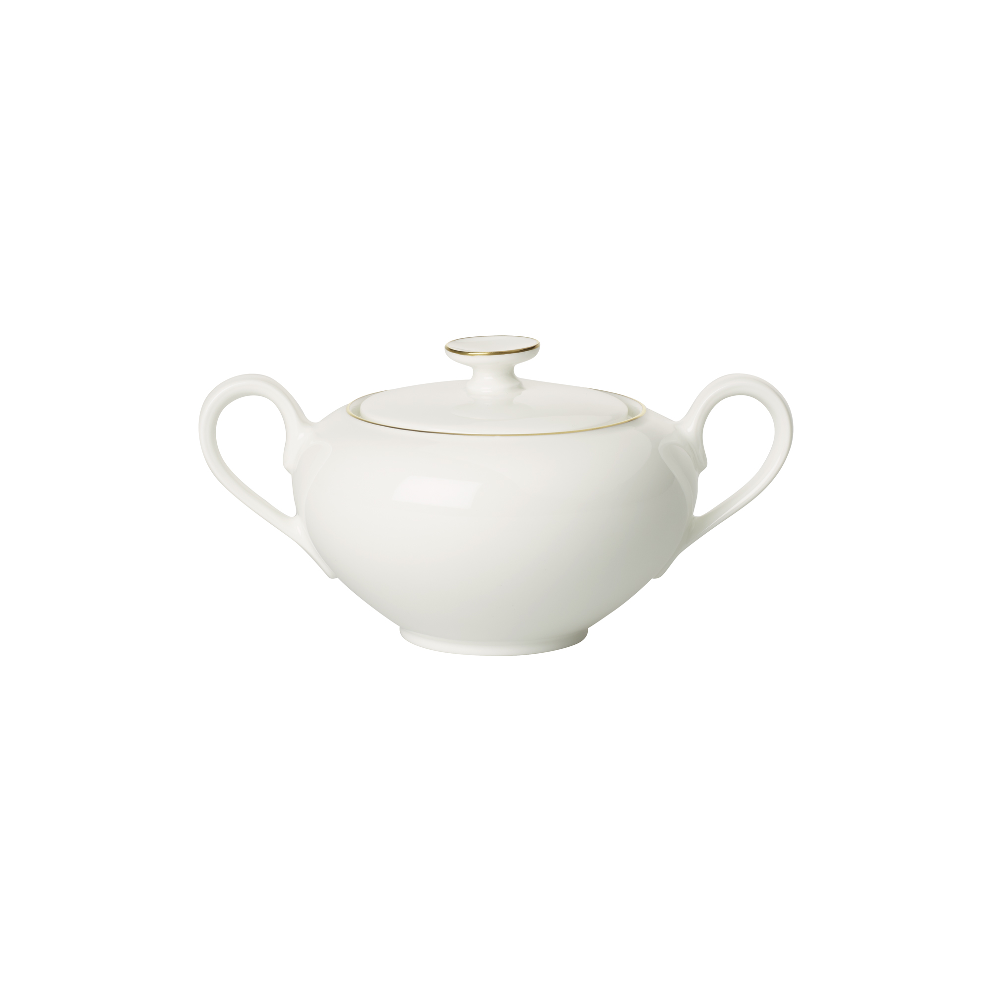 Villeroy & Boch - Anmut Gold sukkerskål, hvid/guld