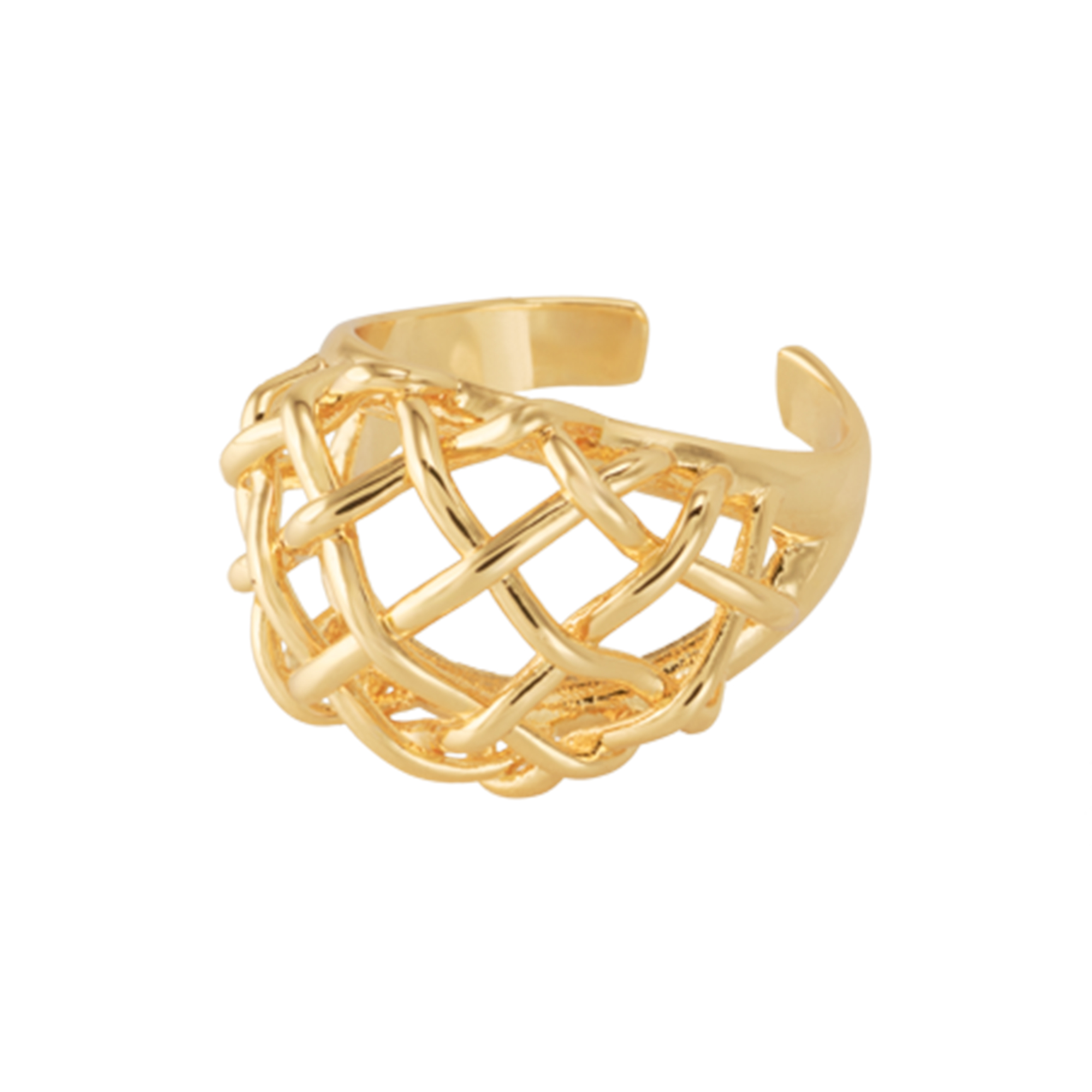 bangle up - VENUS Ring, light gold