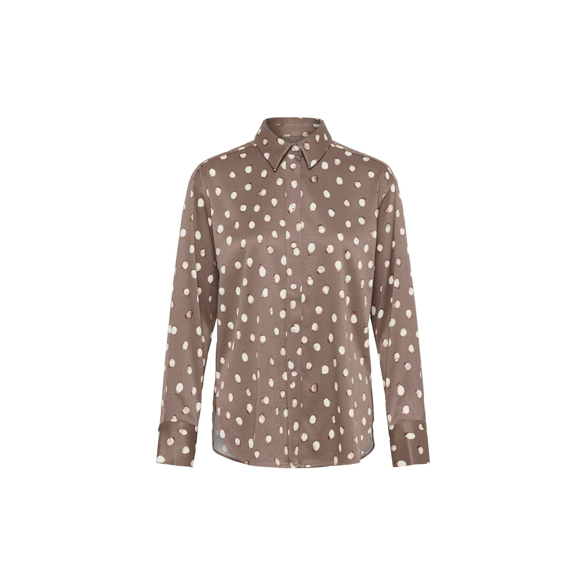 InWear - HENRIIW SHIRT, brown brush dot - Str. 40