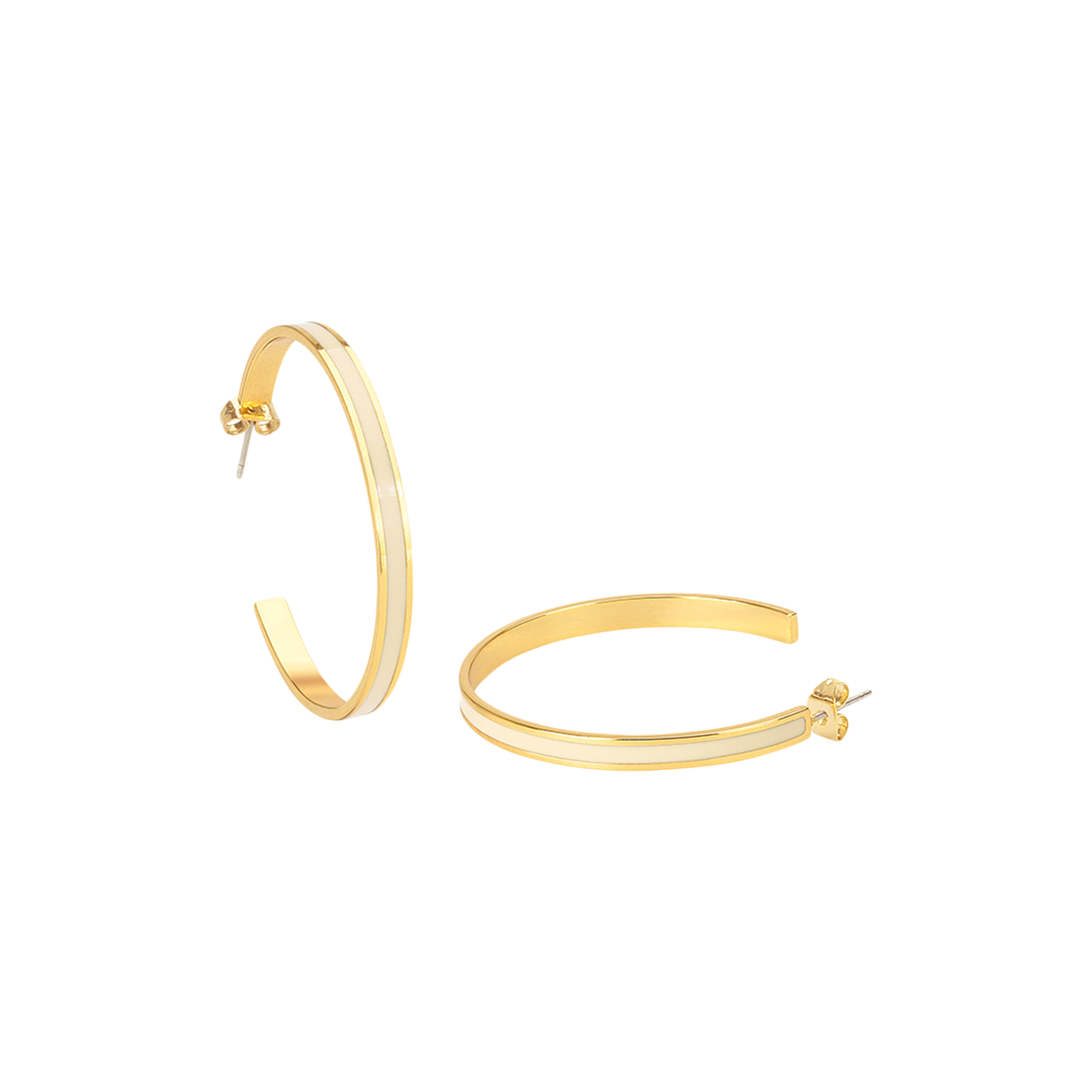 bangle up - BANGLE Earrings, white sand