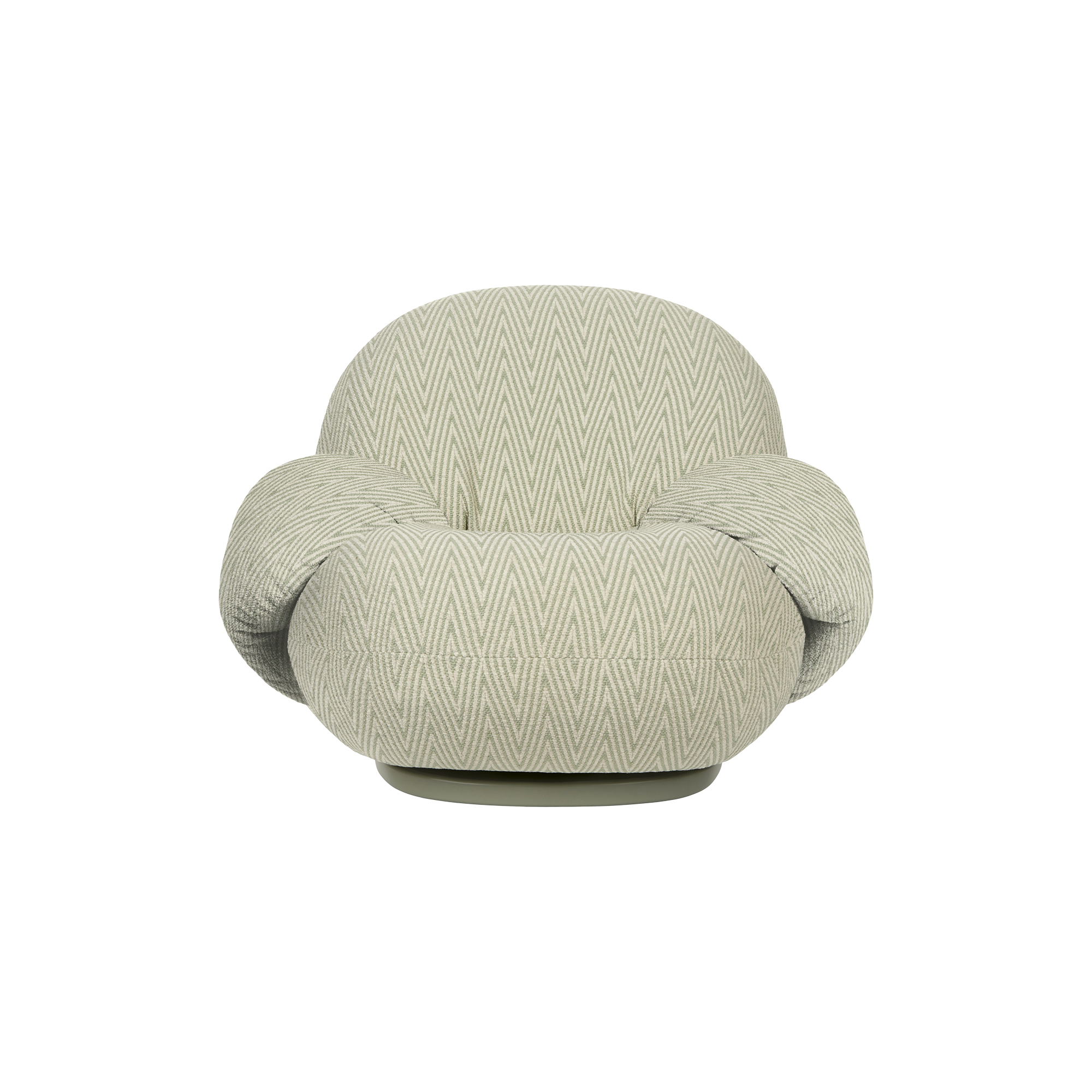 GUBI - Pacha Outdoor Lounge Chair with Armrest, Chevron 008 - H: 65 x B: 100 x D: 85 cm.