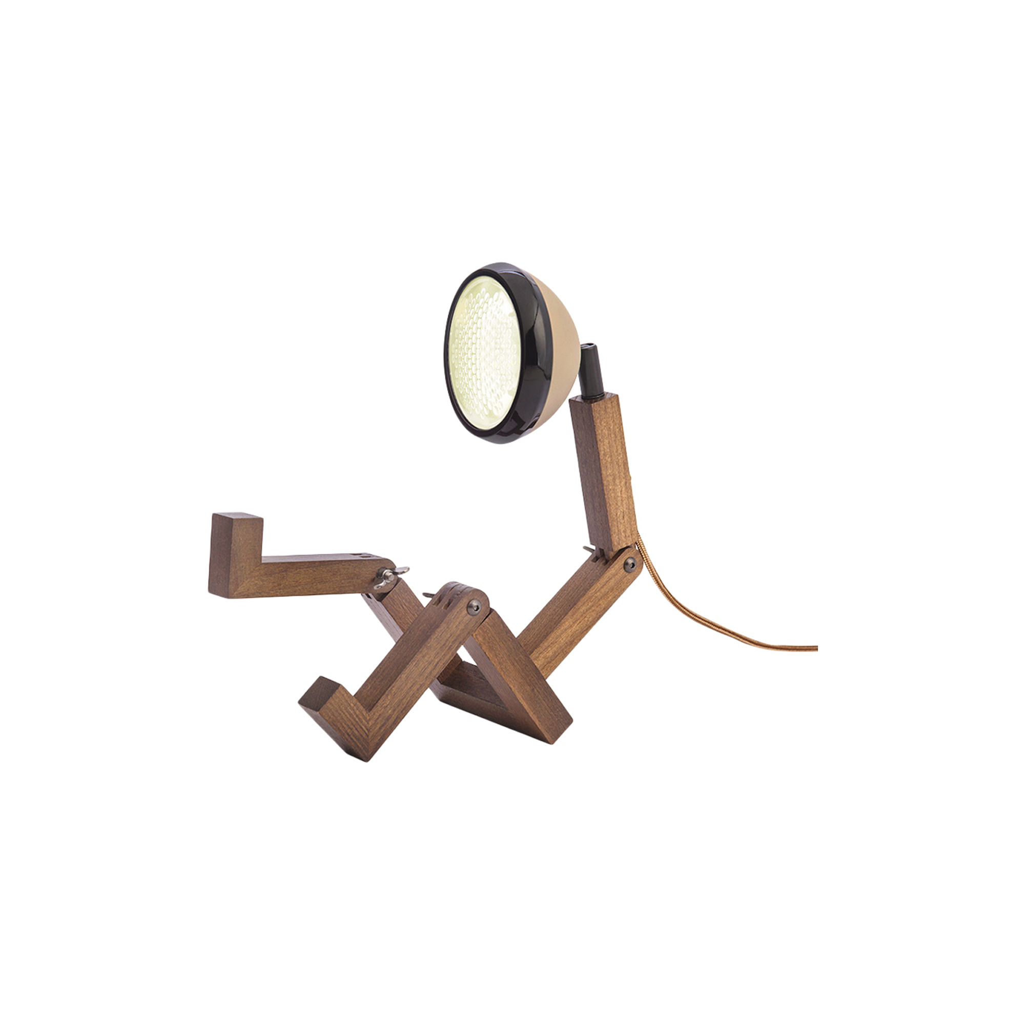 Mr. Wattson - Mini Wattson Table Lamp, caffe latte