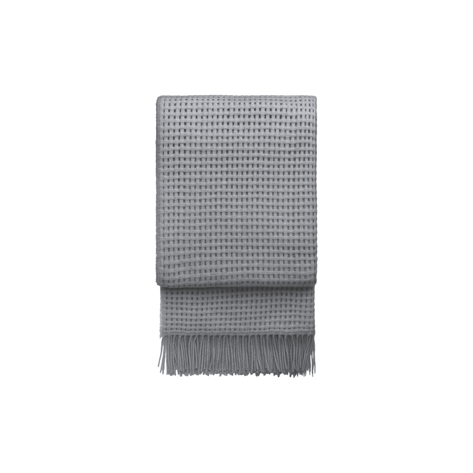 ELVANG - Basket plaid, light grey
