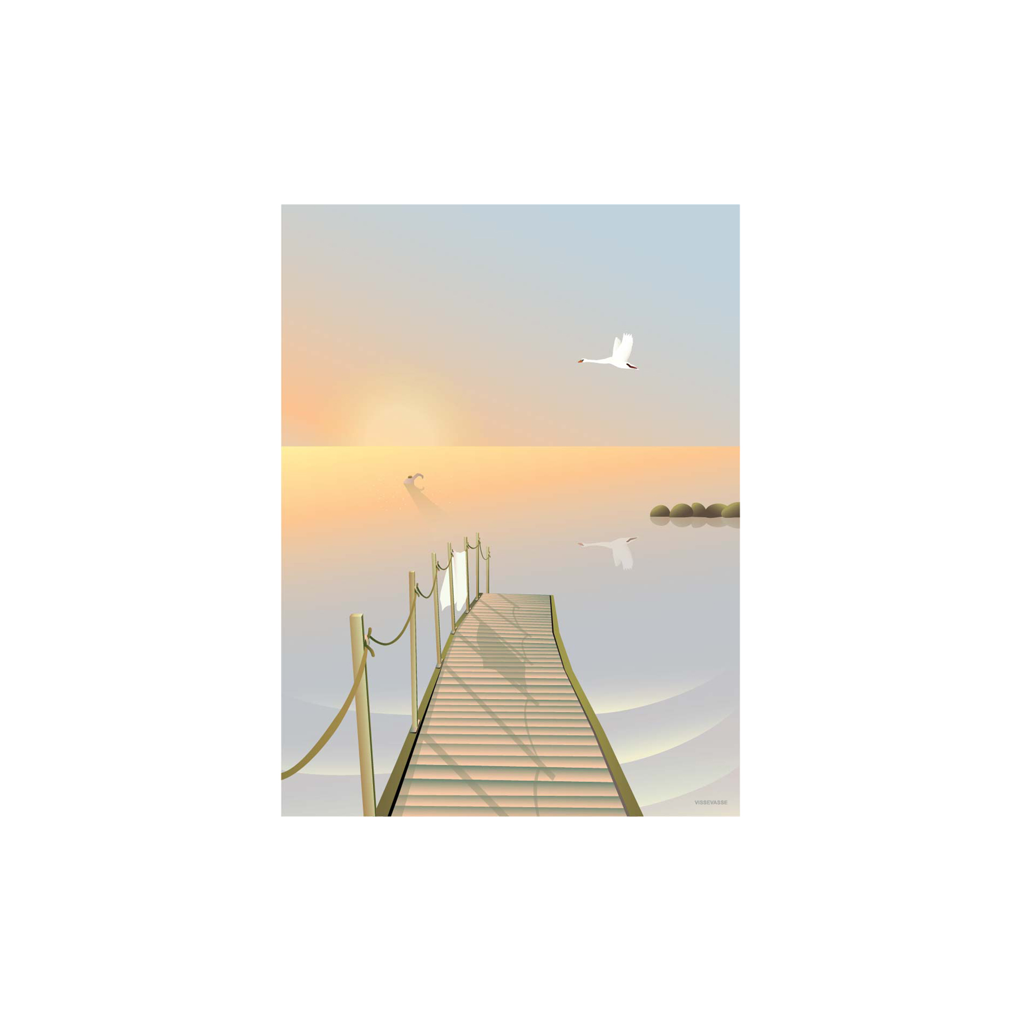 ViSSEVASSE - BATHING BRIDGE plakat - 30x40 cm