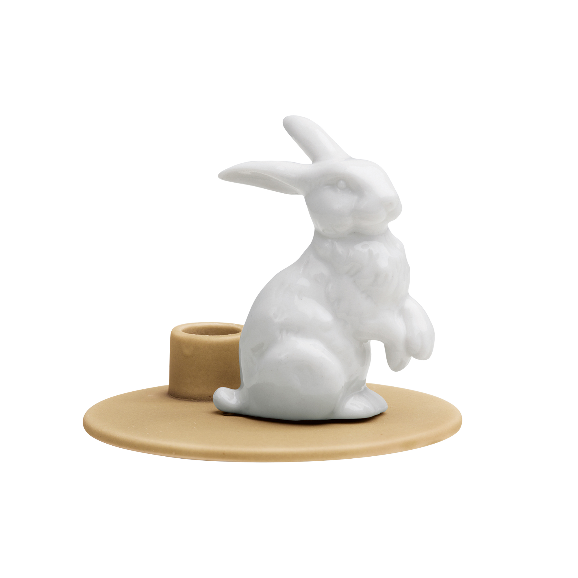 Dottir Nordic Design - Sweet Stories Hare lysestage, mustard