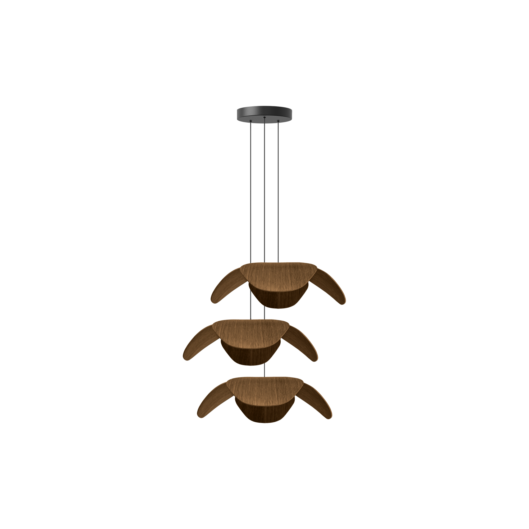 UMAGE - Forget Me Not Cluster 3 Pendant, dark oak