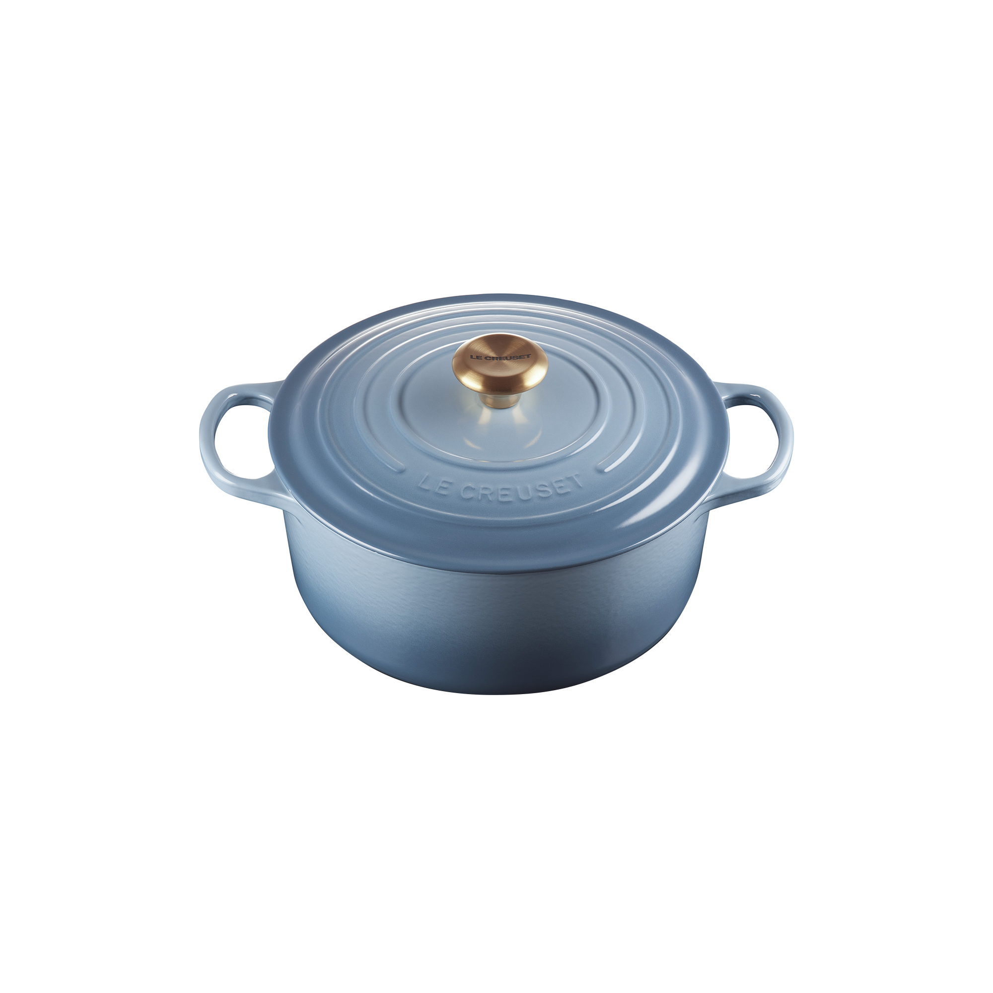 Le Creuset - Signature rund støbejernsgryde Ø 26 cm, chambray - Ø26 cm