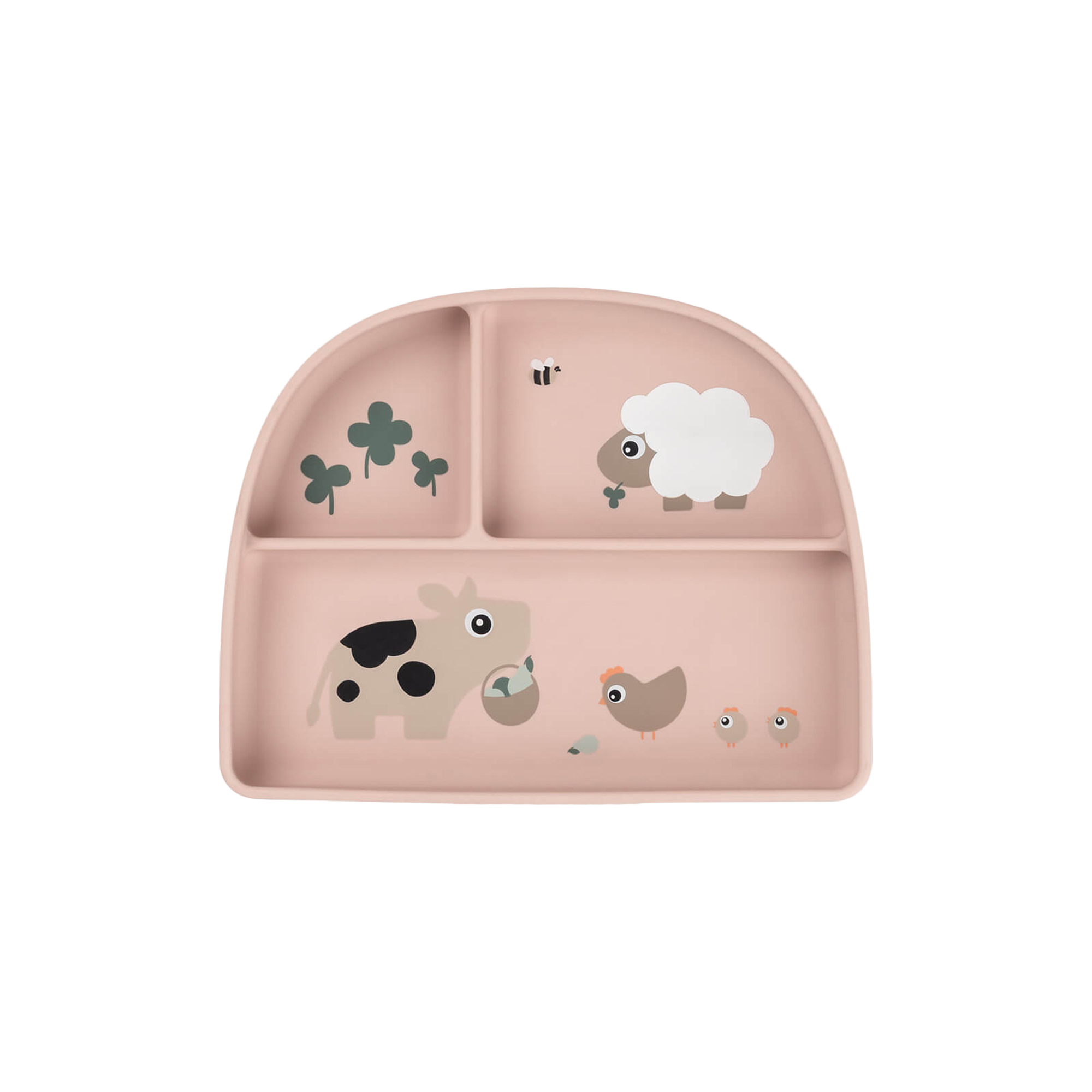 Done by Deer - Tiny farm stick&stay inddelt tallerken, powder