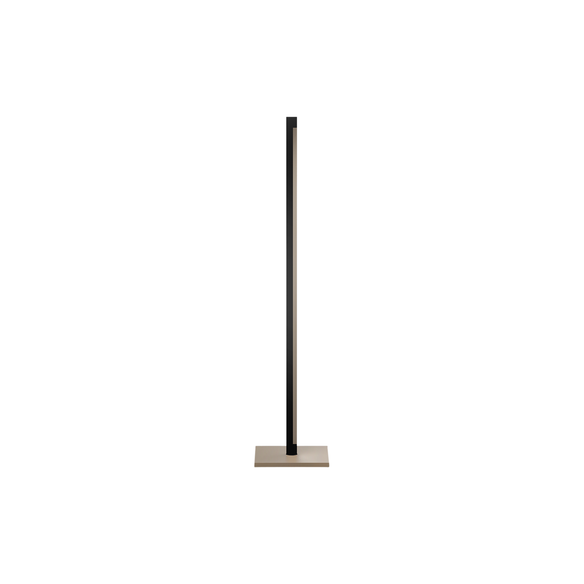 LIGHT-POINT - INLAY F1 LINEAR gulvlampe, matt black/satin gold - H: 162,1 x Ø 35 cm.
