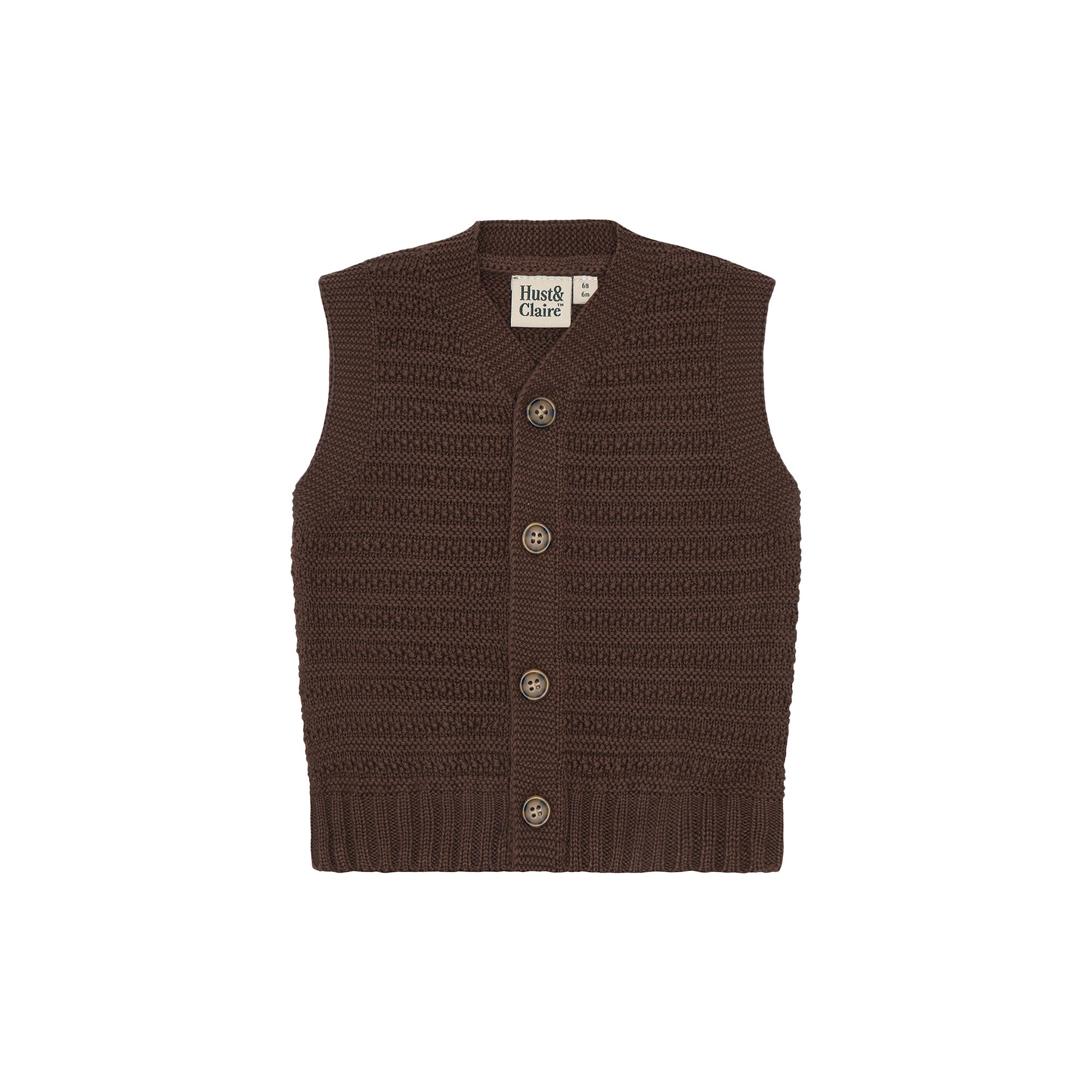 Hust & Claire - HCPerry Buttons, brown stone - Str. 68