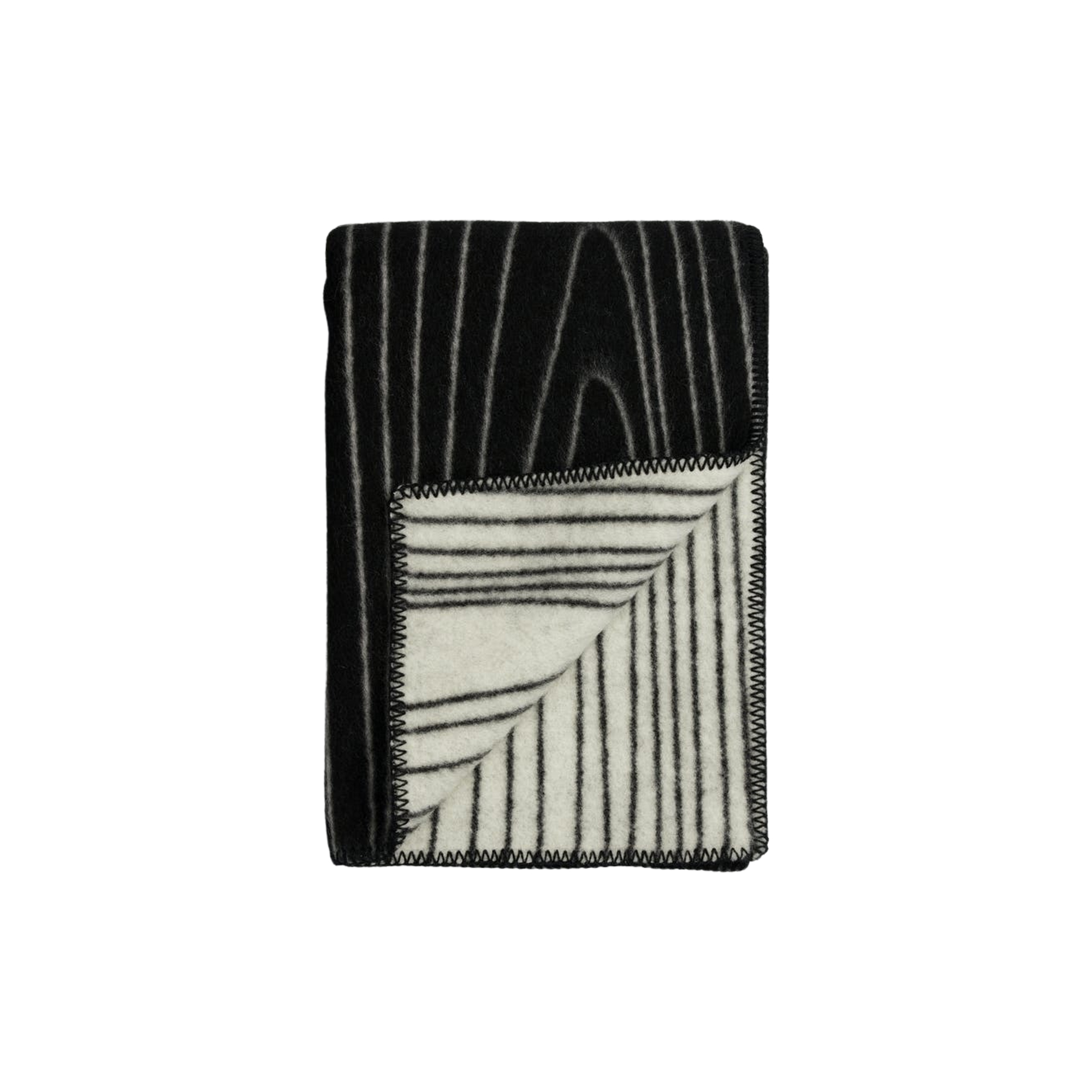 Røros Tweed - SKOG Throw, black/natural