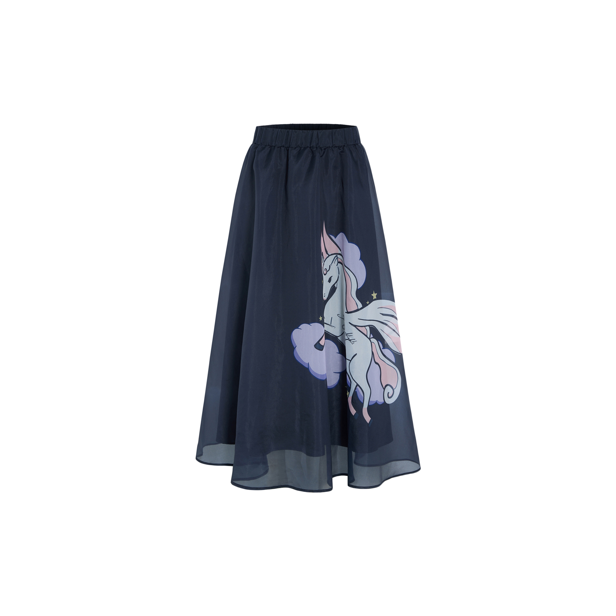 HUNKØN - Pallas Long Skirt, black - Str. L