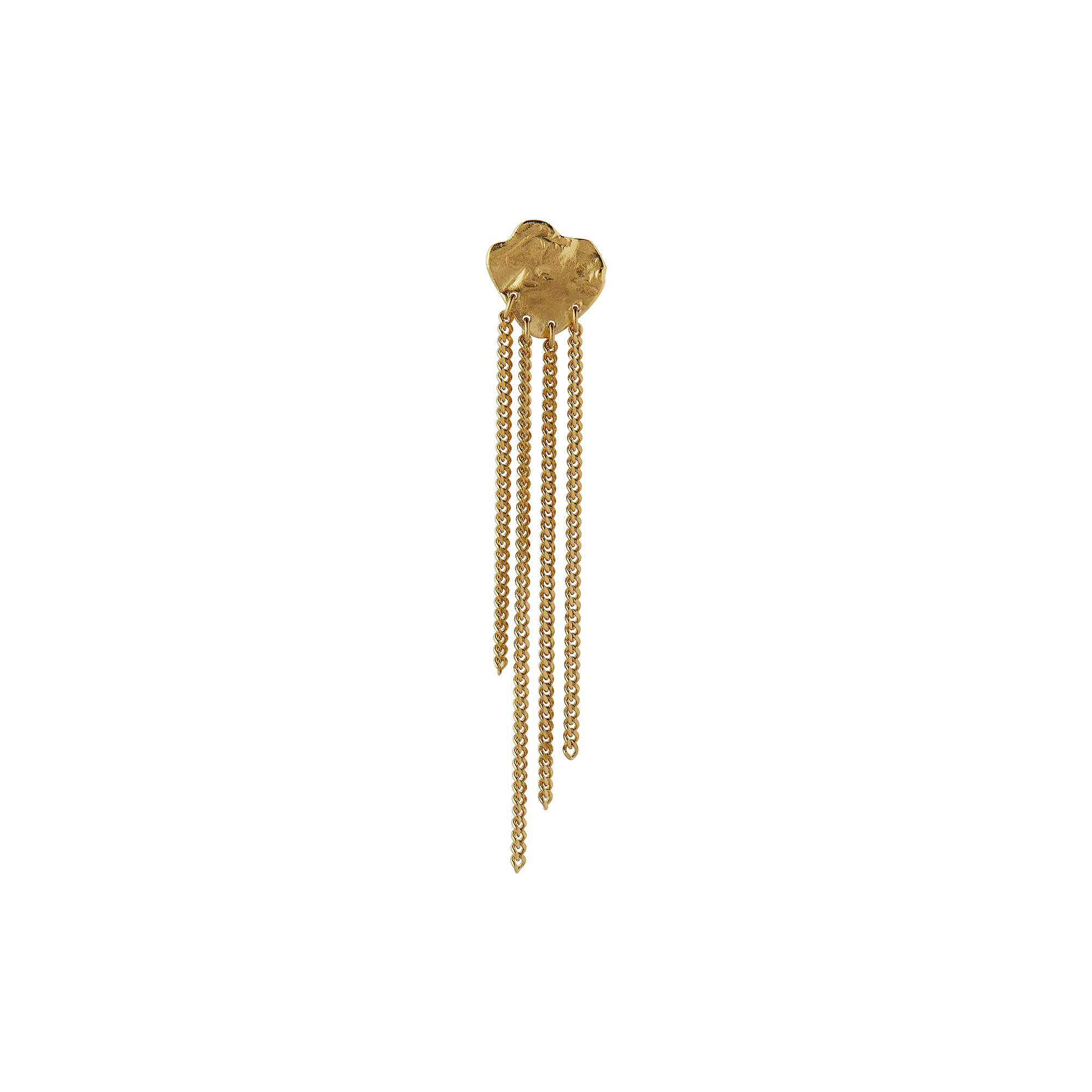 Stine A Jewelry - Shell Reflections Earring with Chains Single, gold