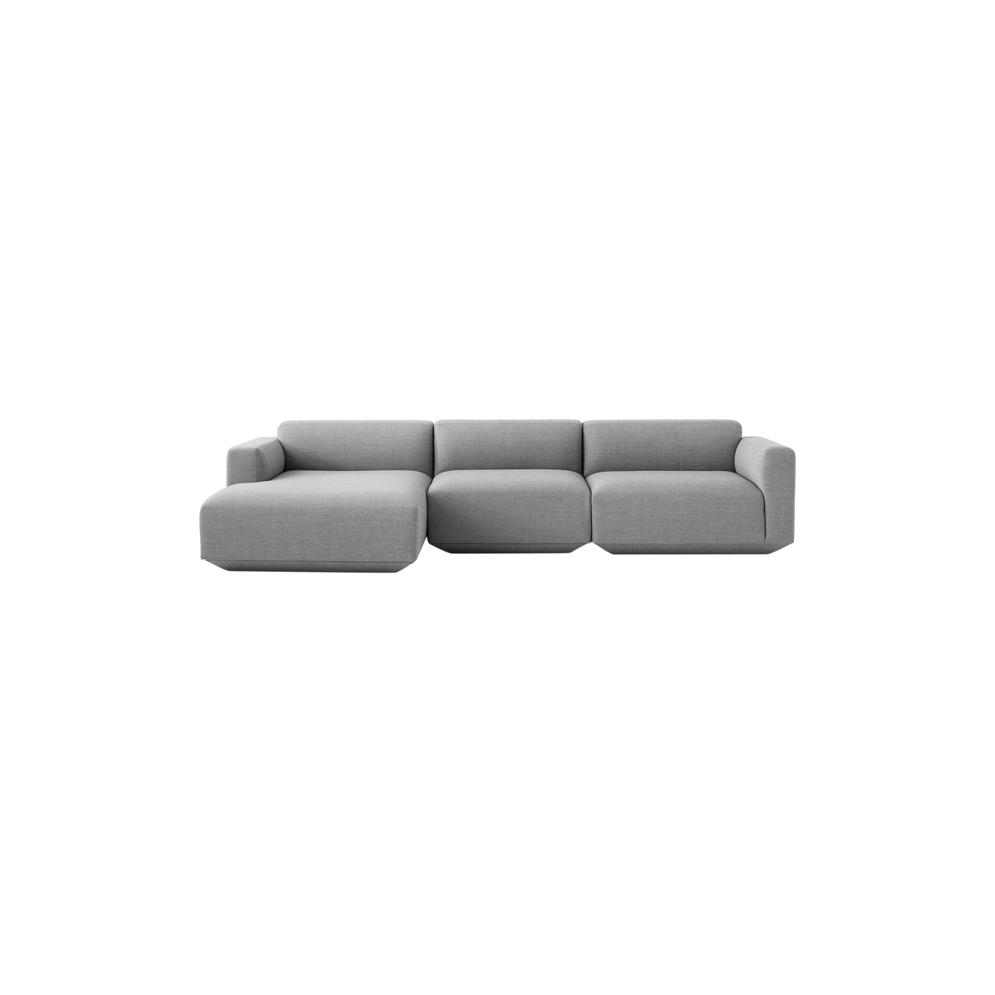 &Tradition - Develius modulsofa E, lysegrå - H: 70 x L: 309 x D: 89/150 cm.