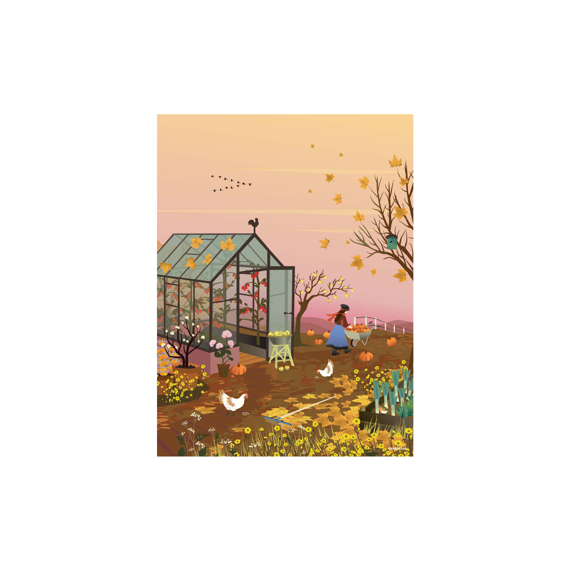 ViSSEVASSE - Autumn Feeling plakat - 50x70 cm