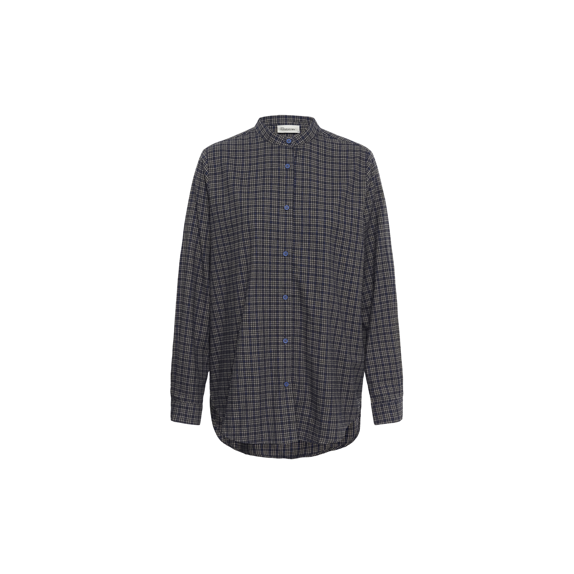My Essential Wardrobe - MWLennie Shirt | Dark Sapphire Blue Check | Skjorte - Str. 40