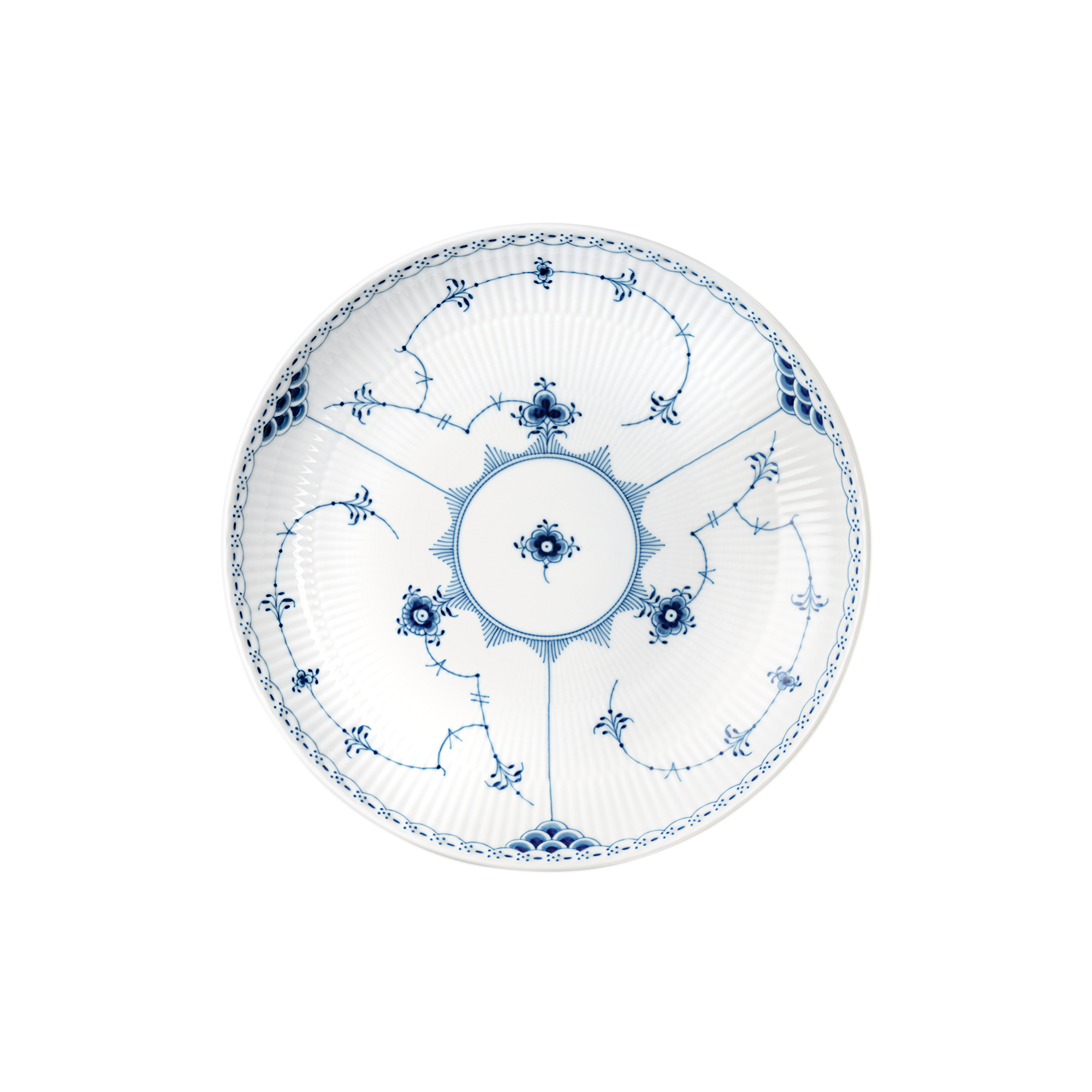 Royal Copenhagen - Musselmalet Halvblonde serveringsskål 25 cm