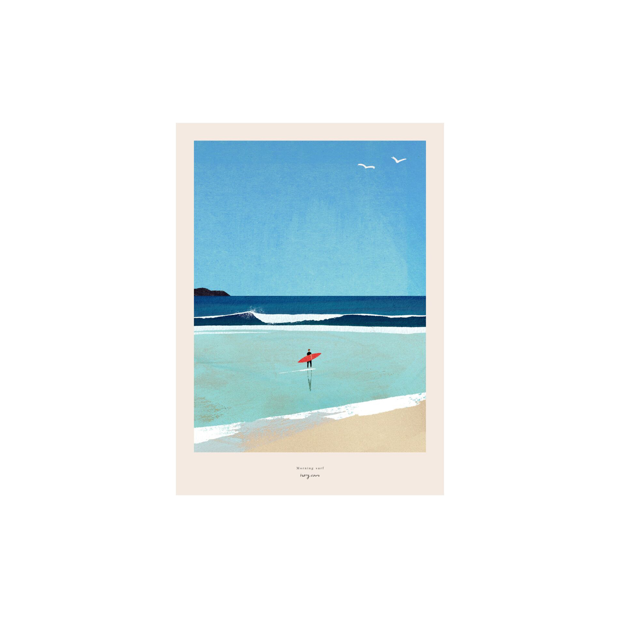 Poster & Frame - Morning Surf - A4