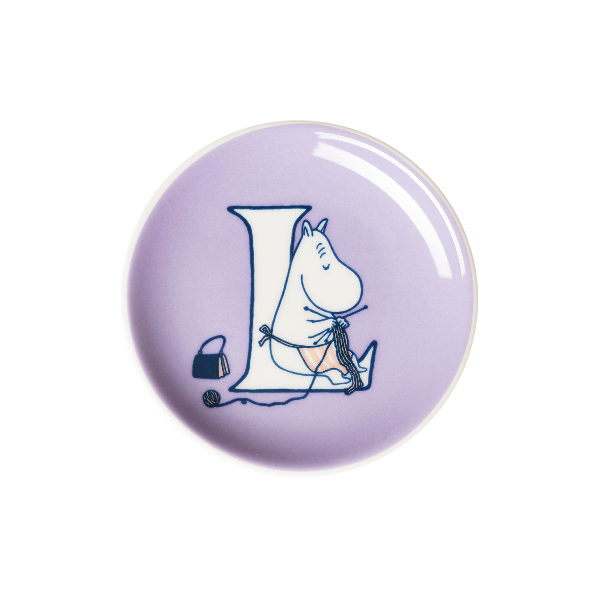 Moomin Arabia - Alfabet lille tallerken L, Alfabet kollektion