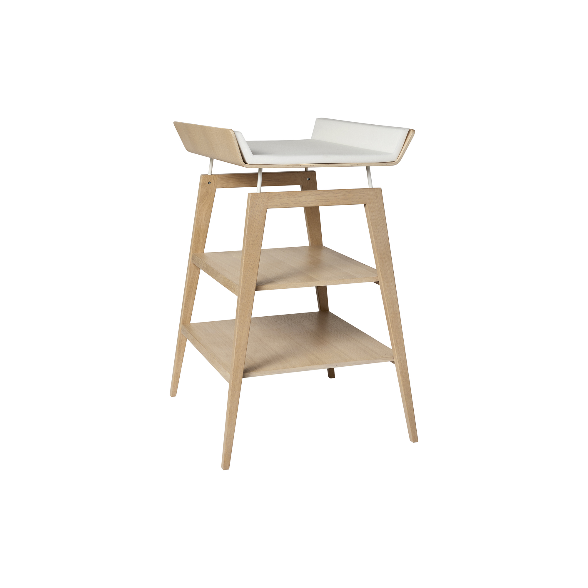 Leander - Leander Linea puslebord med skumhynde, oak