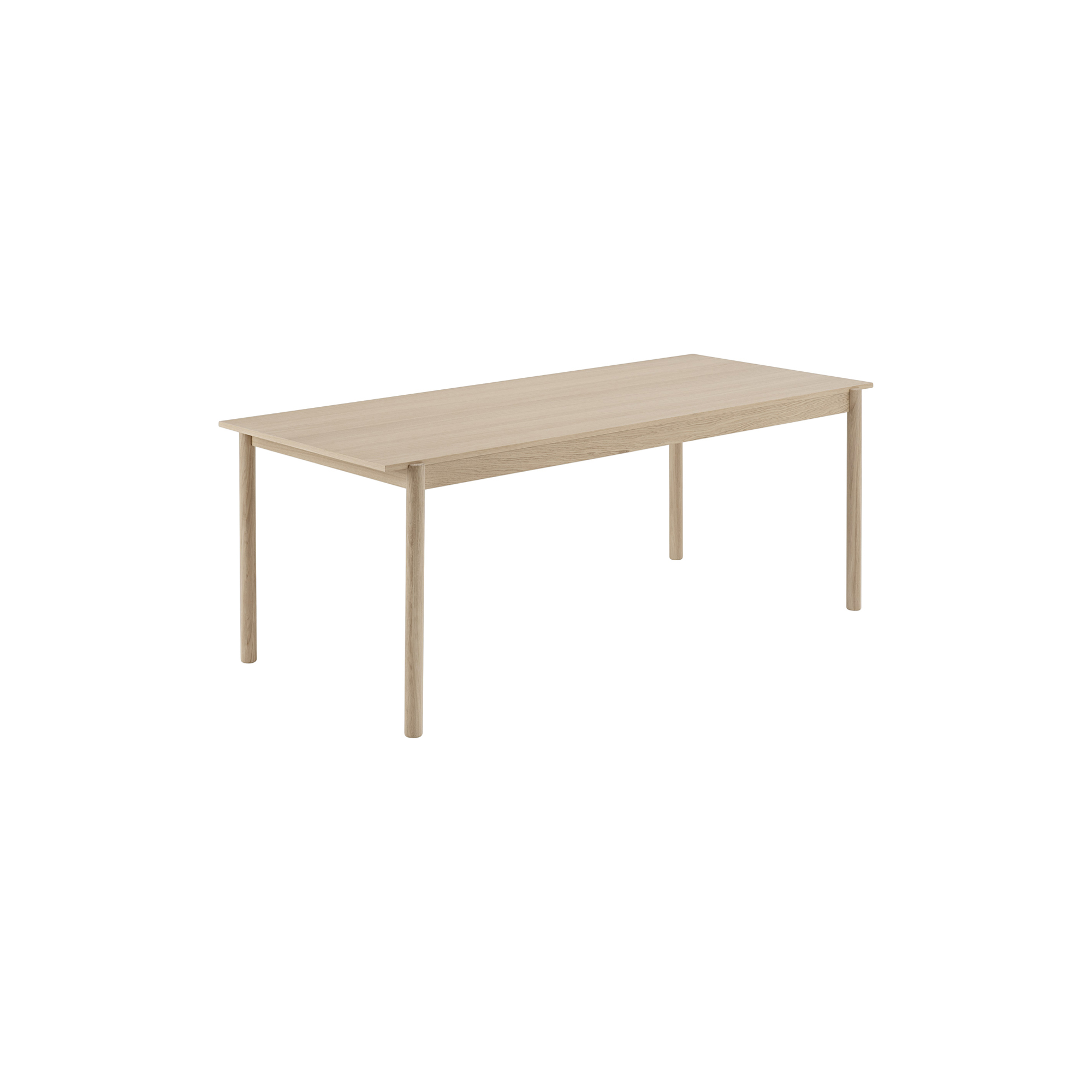 Muuto - Linear Wood Table, oak veneer/oak - 200x90 cm