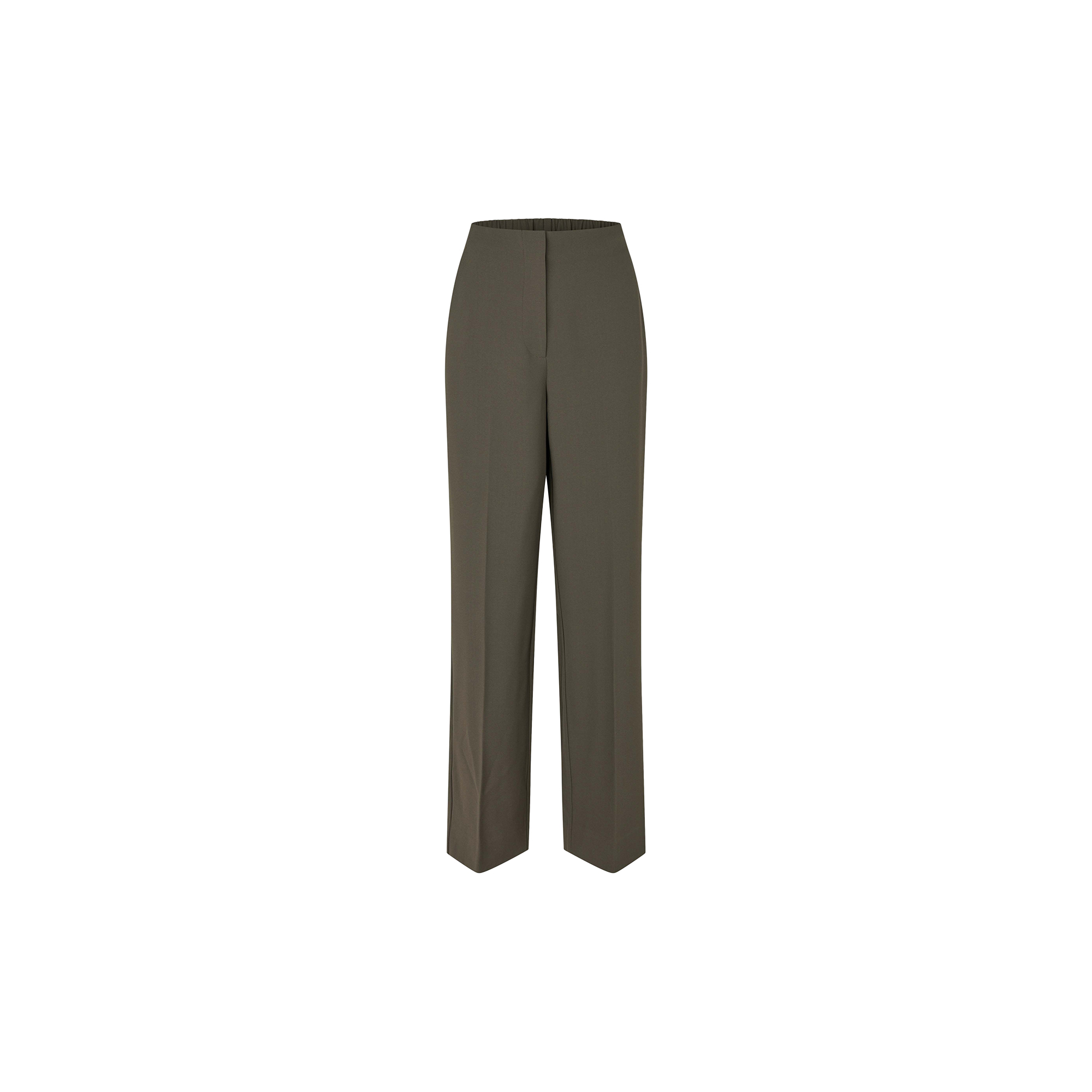 Second Female - Fique Classic Trousers, black olive - Str. S