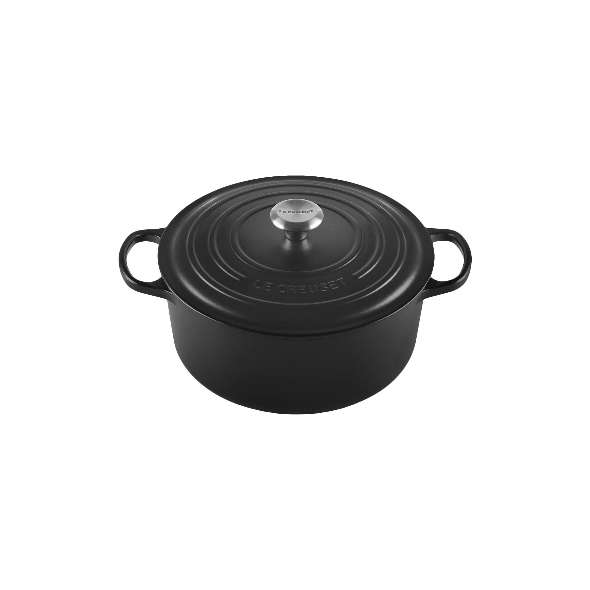 Le Creuset - Signature rund støbejernsgryde Ø 28 cm, matte black - Ø28 cm