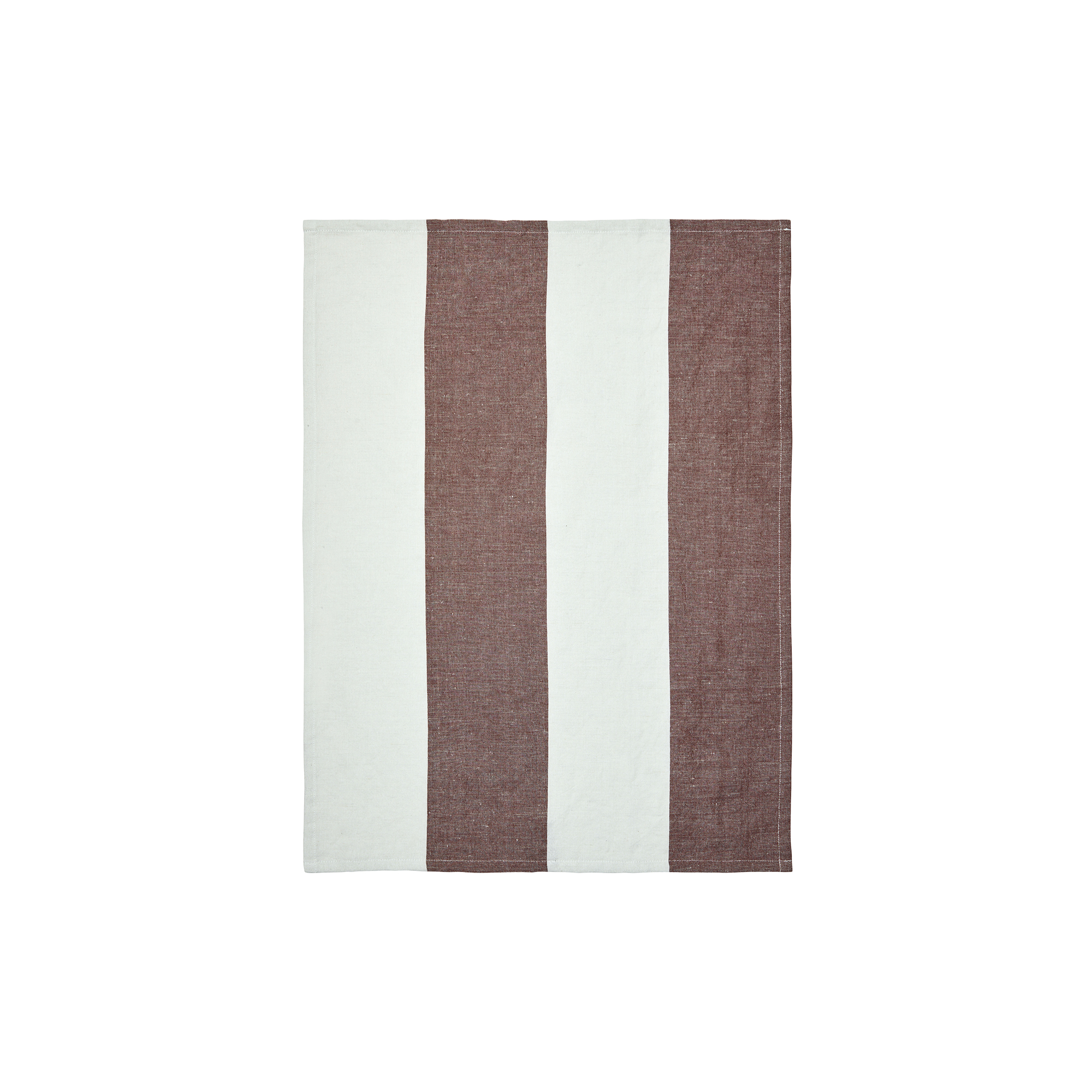 Ferm Living - Hale Tea Towel, chestnut/frosted lime