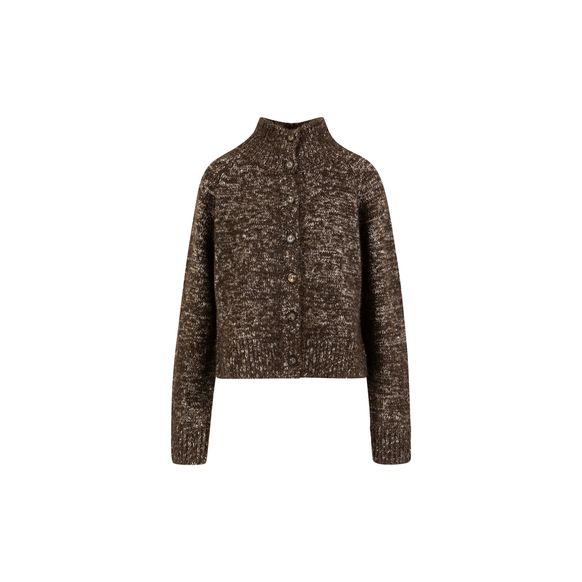 Coster Copenhagen - Knit cardigan, brown mix - Str. XXL