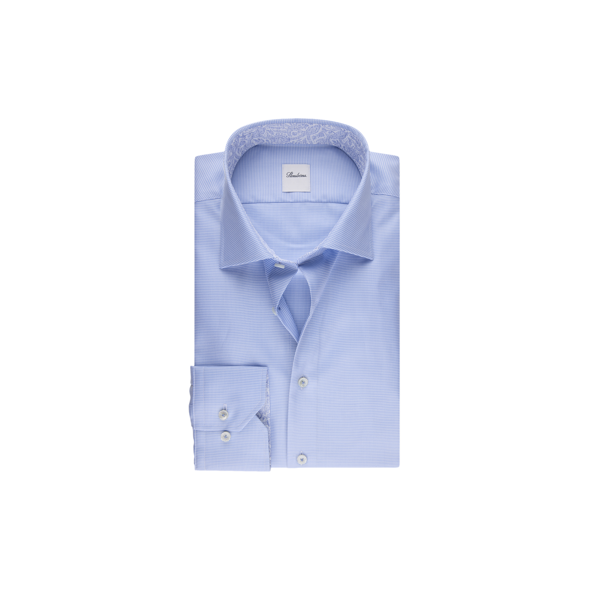 Stenströms - Slimline C77 RM cuff Contrast, light blue - Str. 40