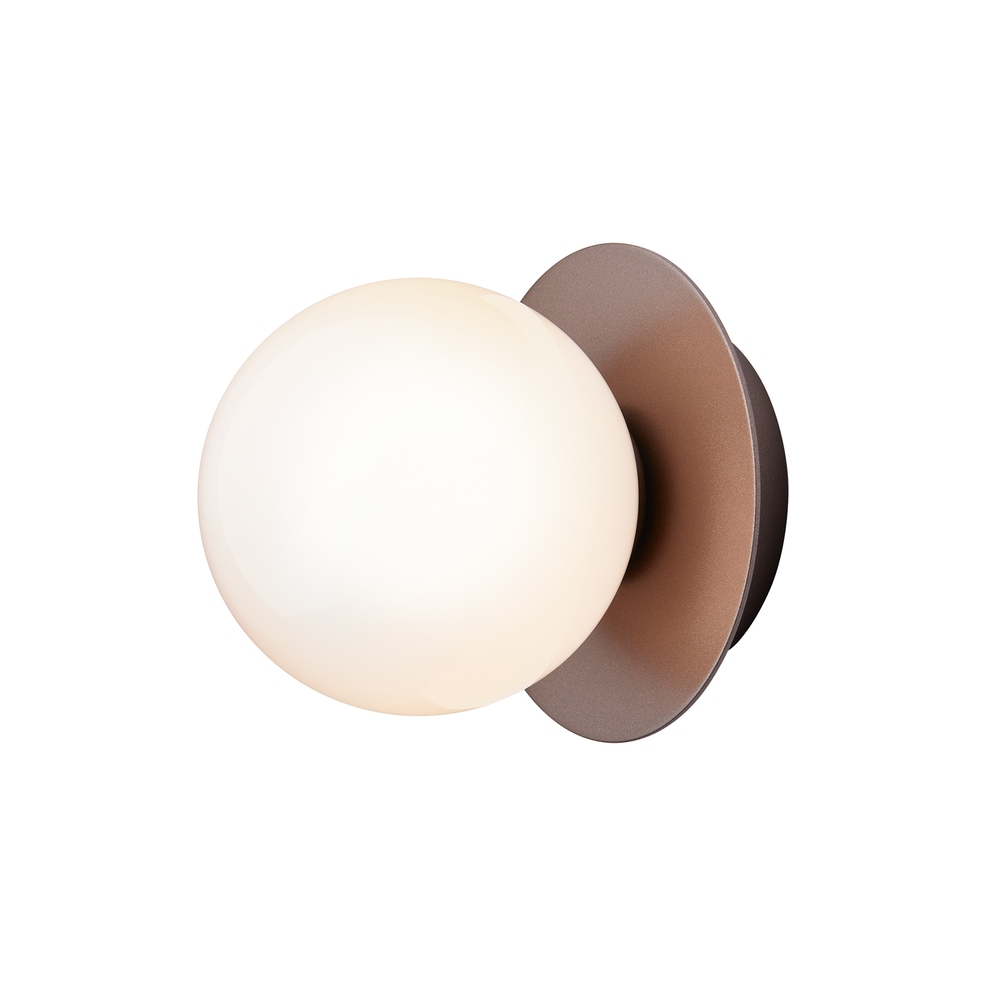 Nuura - Liila 1 Small Wall Lamp, dark bronze/opal