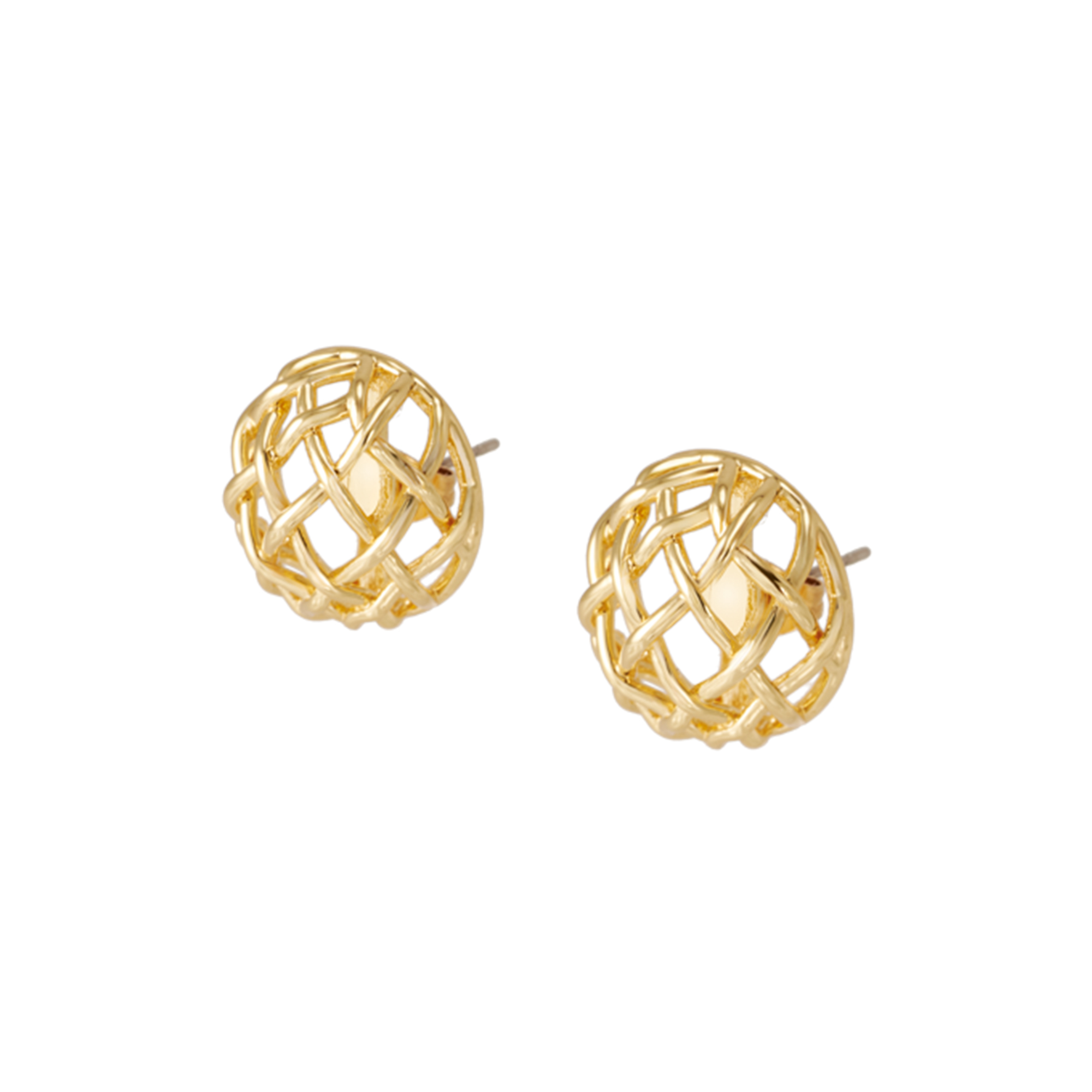 bangle up - VENUS Earrings, light gold