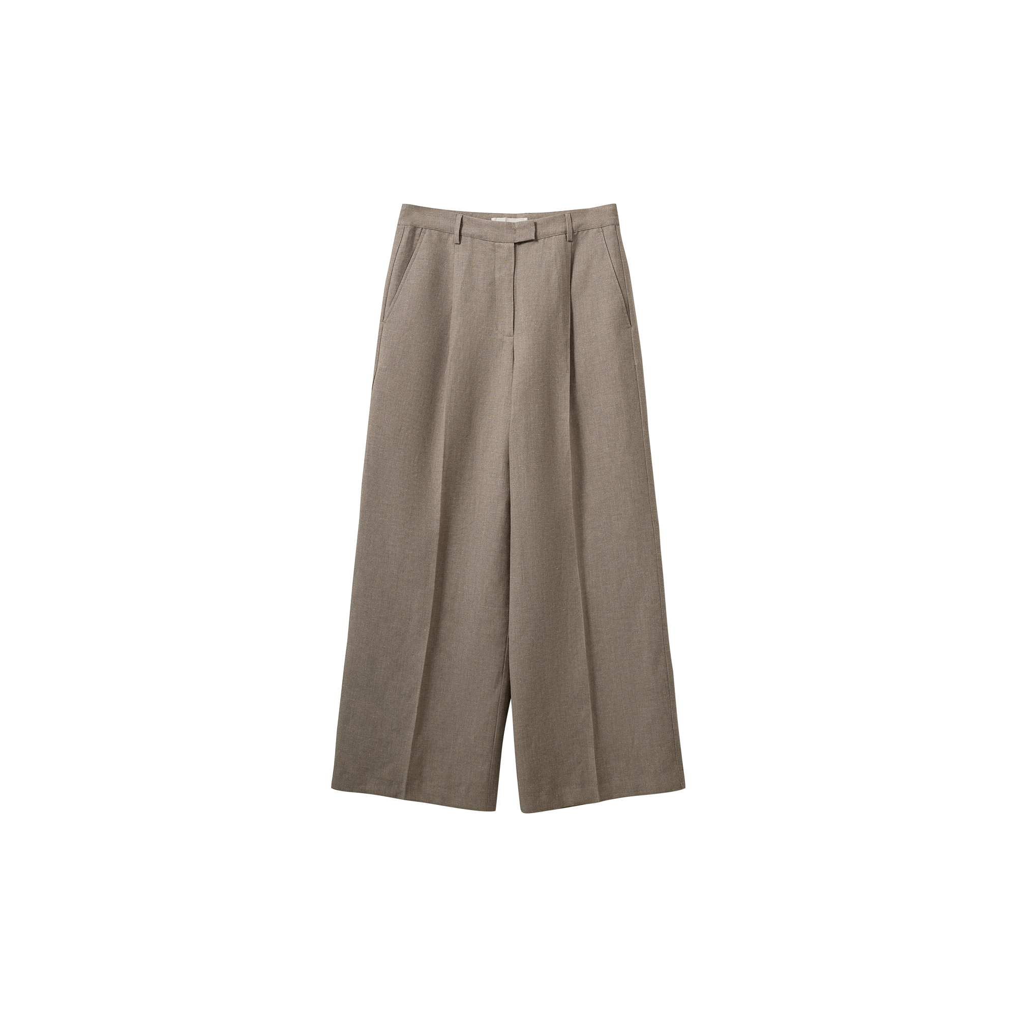 Sofie Schnoor - IZRASW LINEN MIX TROUSERS, dark sand - Str. 38