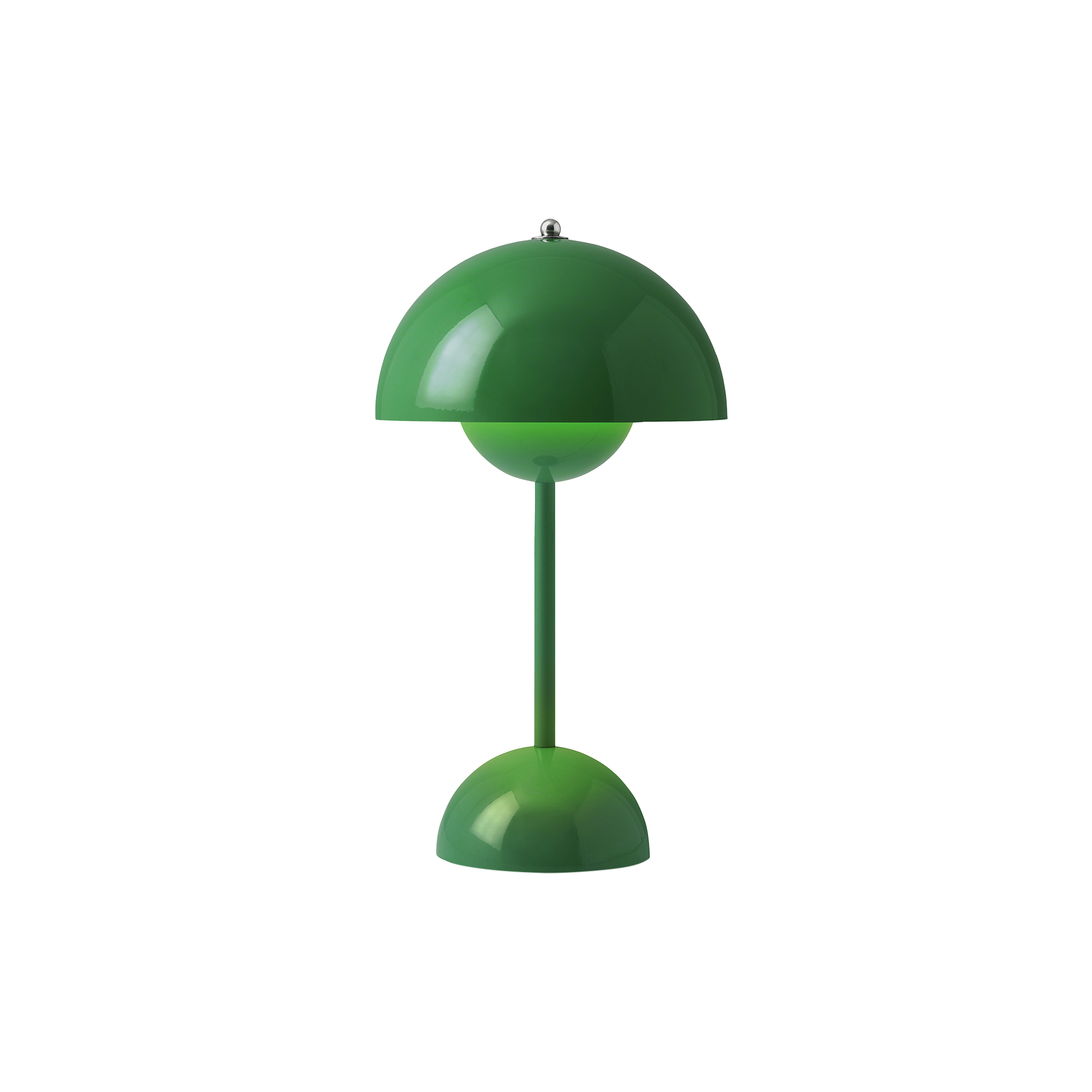 &Tradition - Flowerpot VP9 Portable Table Lamp, signal green - H: 29,5 x Ø 16 cm.