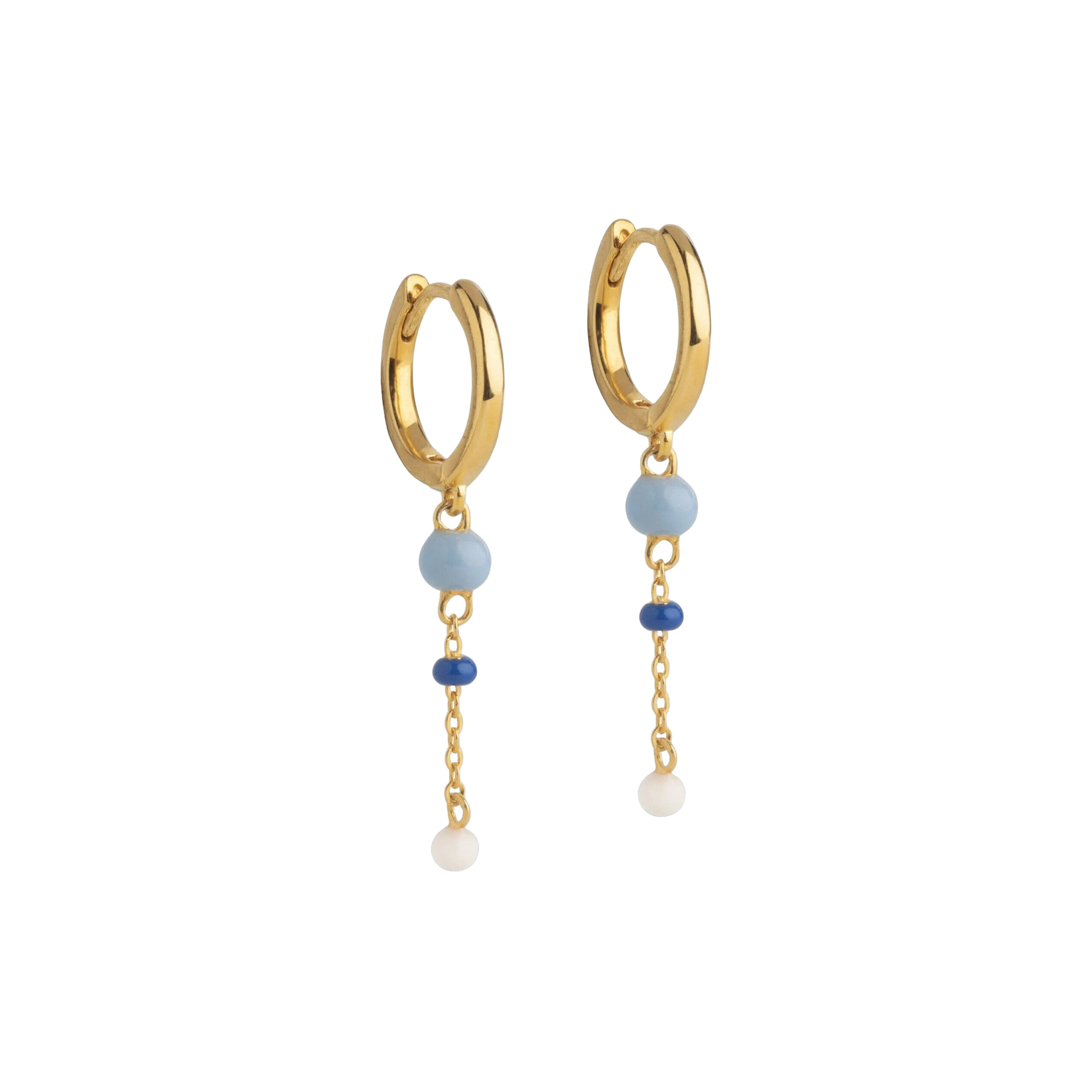 ENAMEL Copenhagen - Lola Bold Hoops, marine, Lola Bold