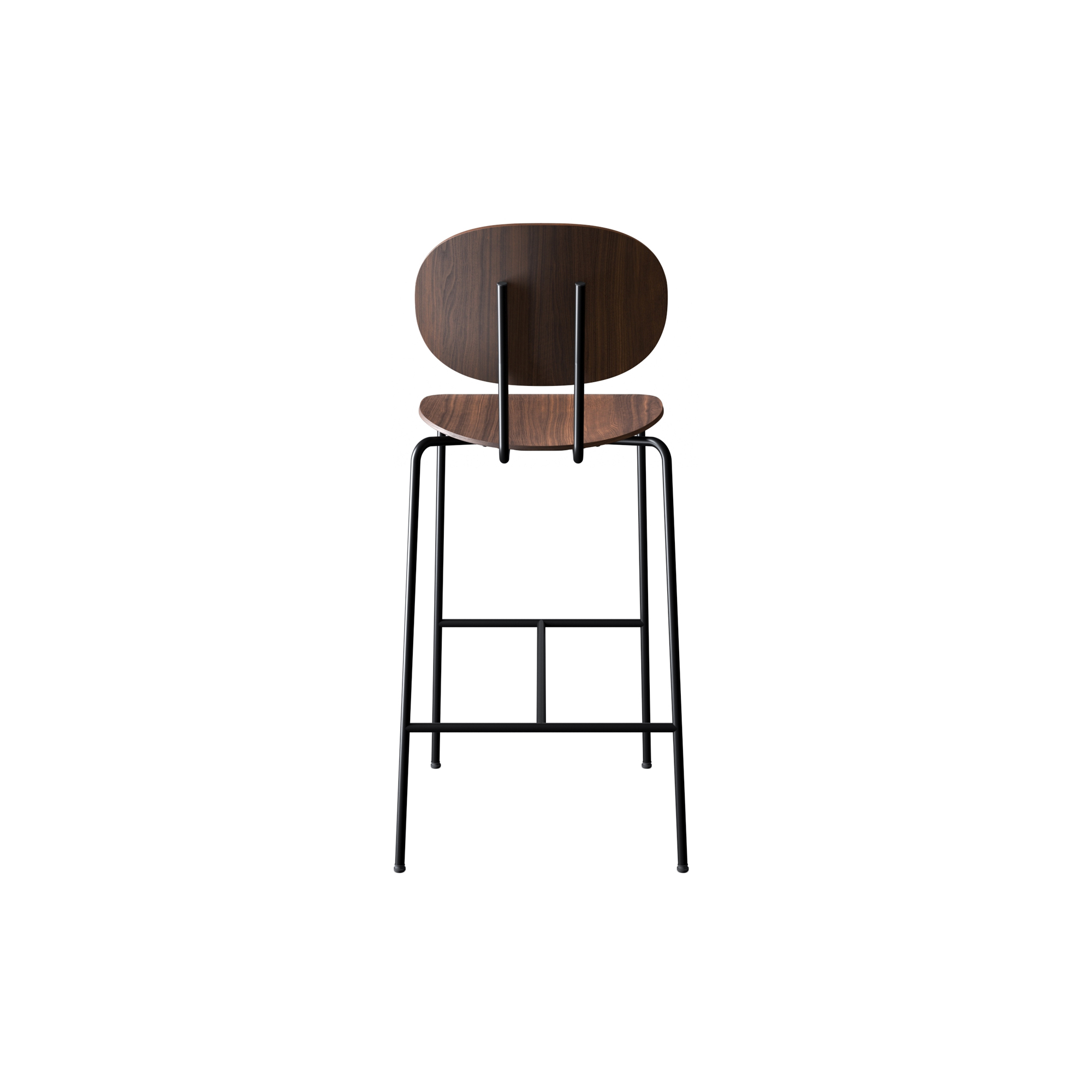 Sibast Furniture - PIET HEIN Bar Chair, olieret valnød - H: 108 x B: 55 cm.