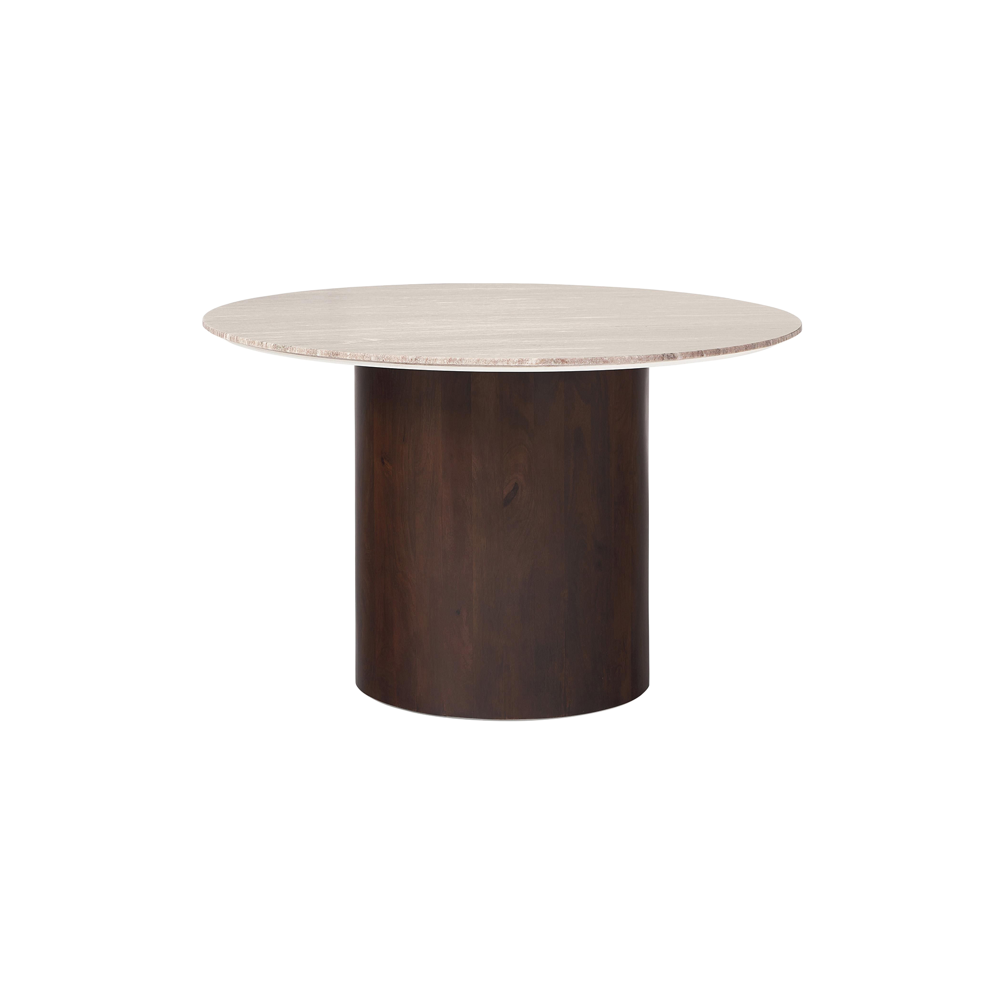 Westwing Collection - Abby Dining Table, light beige/dark wood