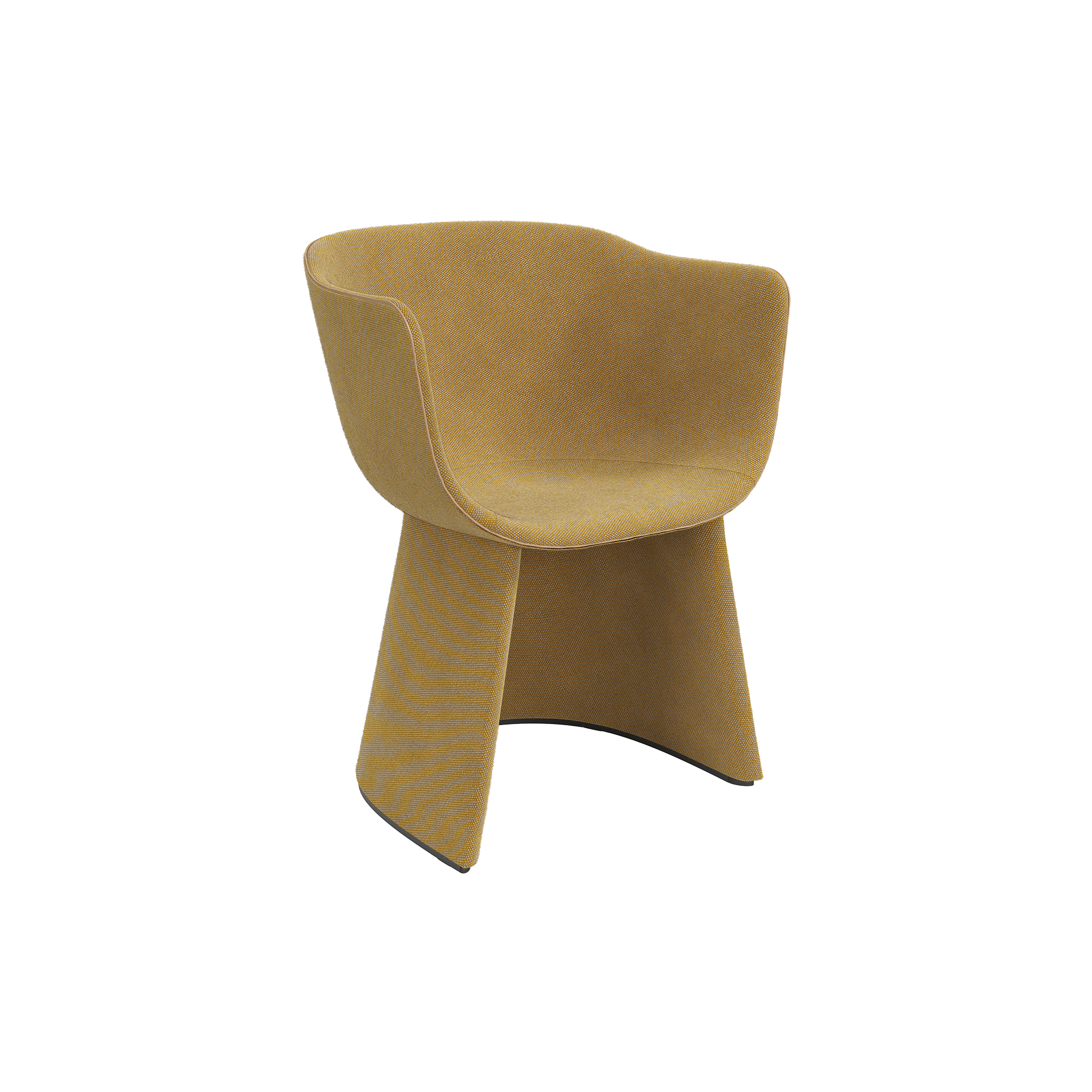 Fritz Hansen - Monolit CM221 spisebordsstol med læderkede