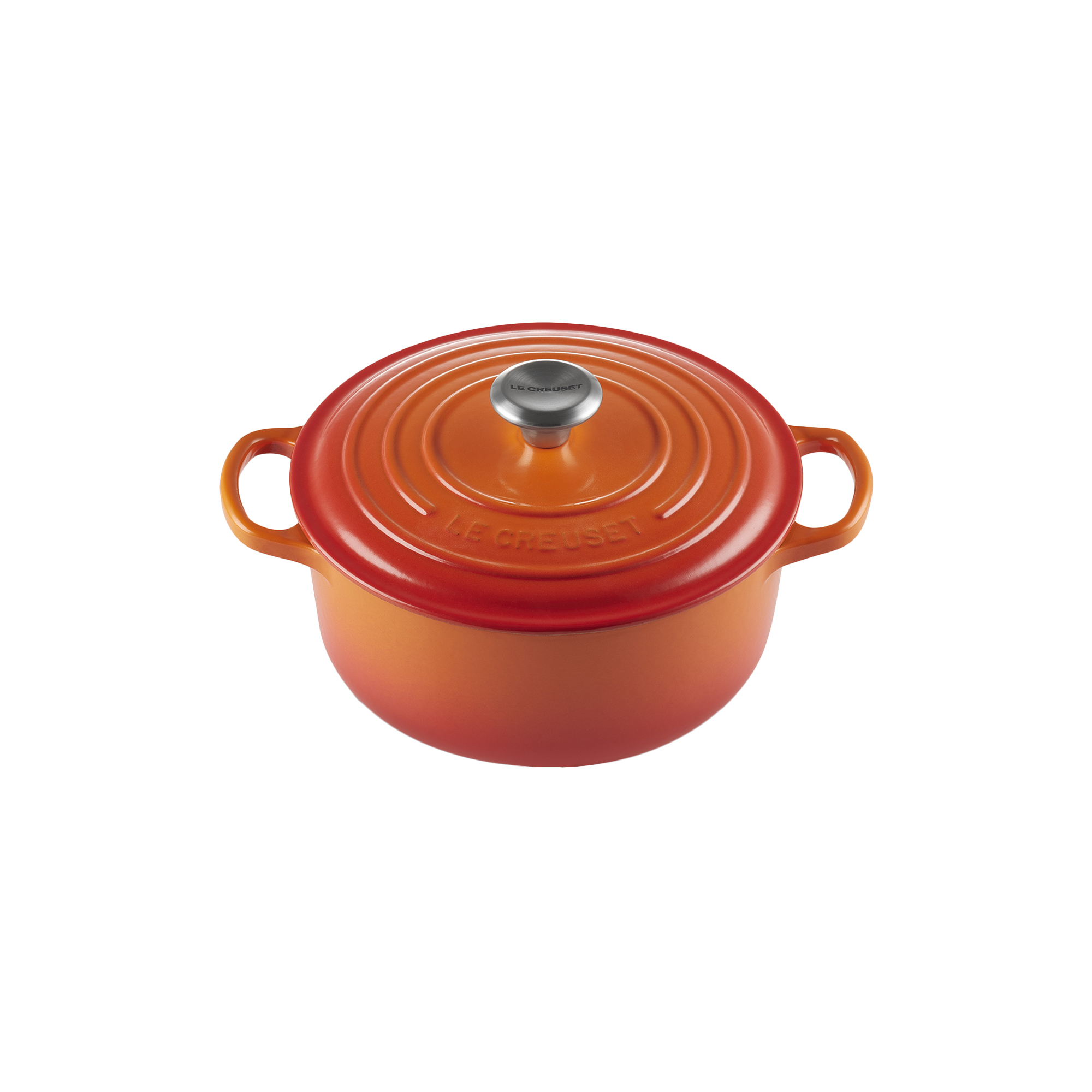 Le Creuset - Signature rund støbejernsgryde Ø 20 cm, volcanic - Ø20 cm