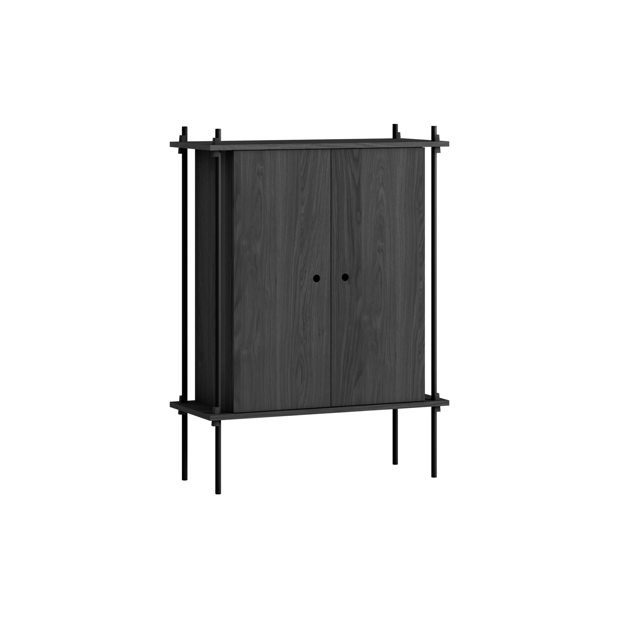 MOEBE - Shelving Cabinet, black/black
