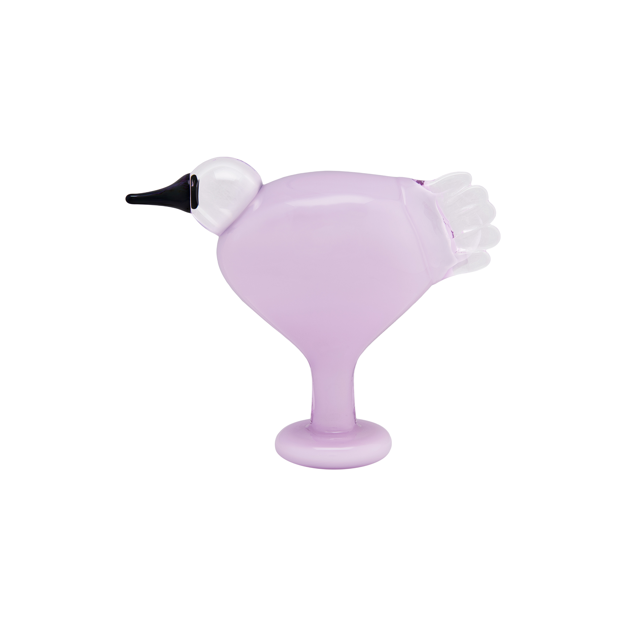 Iittala - BBT Leppäinen glasfugl, lys lilla
