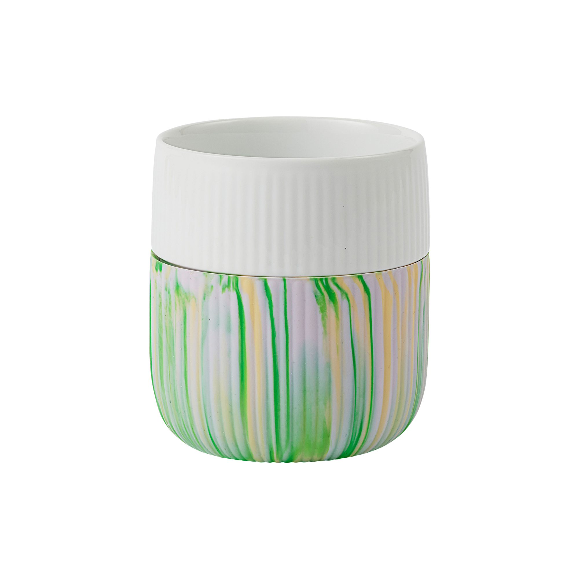 Royal Copenhagen - Riflet Contrast Marble Krus 35 cl, limeburst