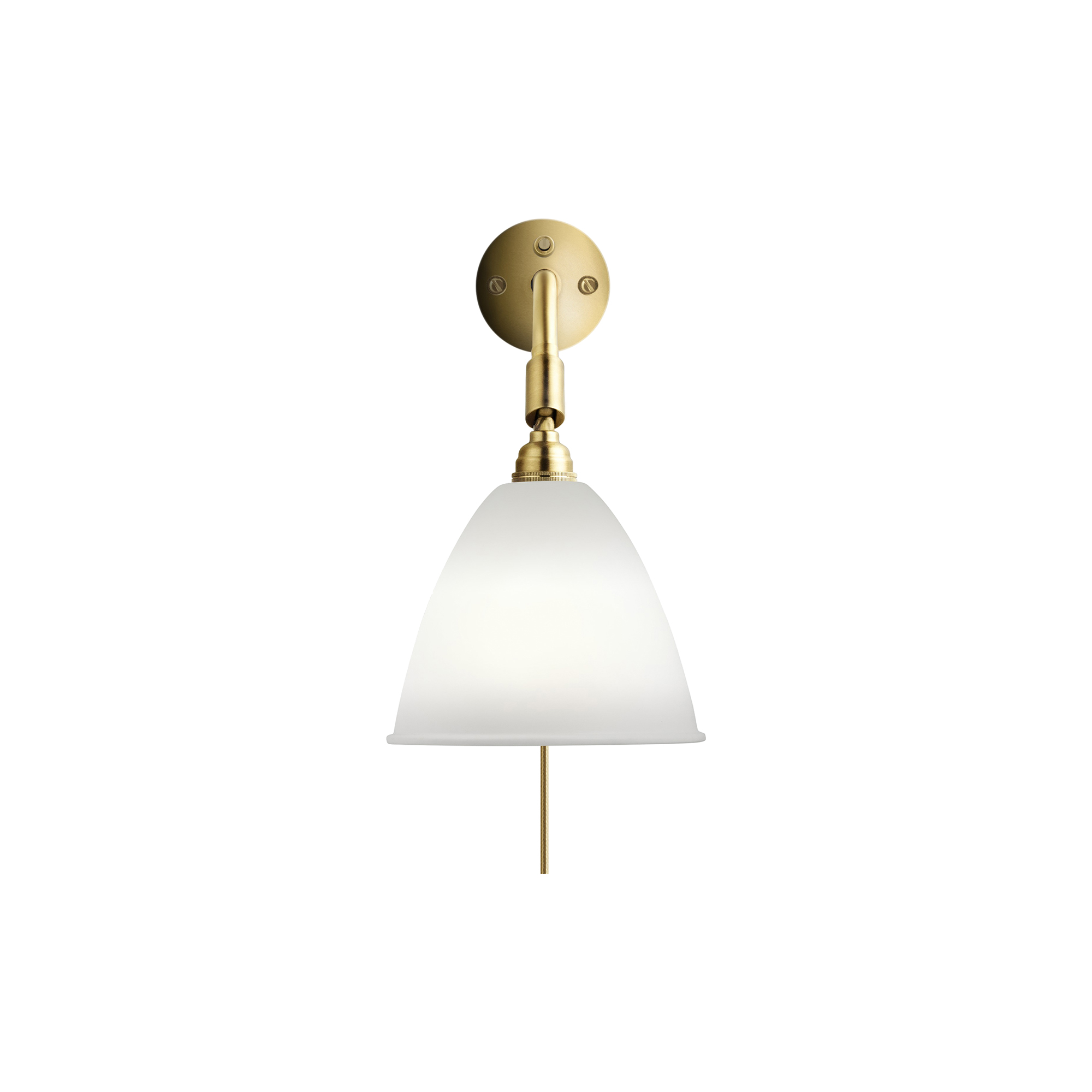 GUBI - Bestlite BL7 Wall Lamp, bone china/brass - H: 27 x Ø 16 cm.
