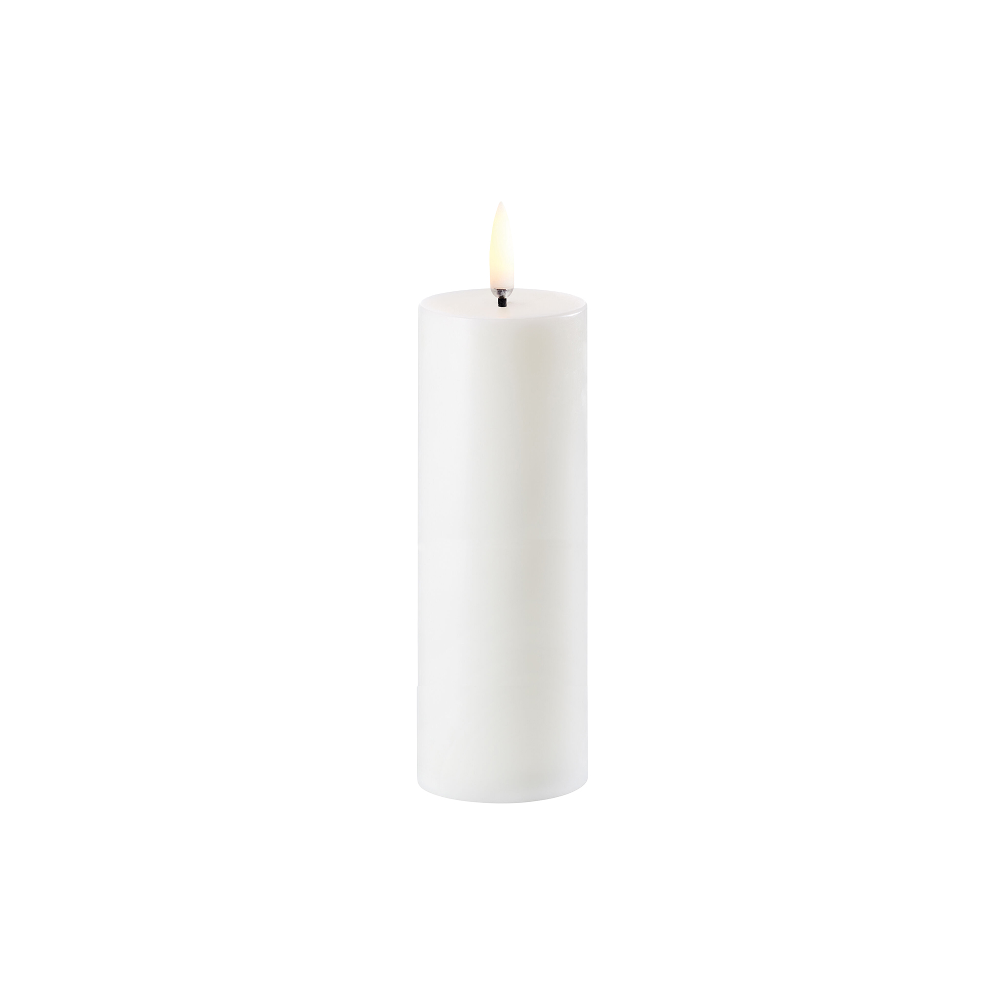 Uyuni Lighting - LED Mini Pillar Candle 14.5 cm, nordic white - H14.5 cm